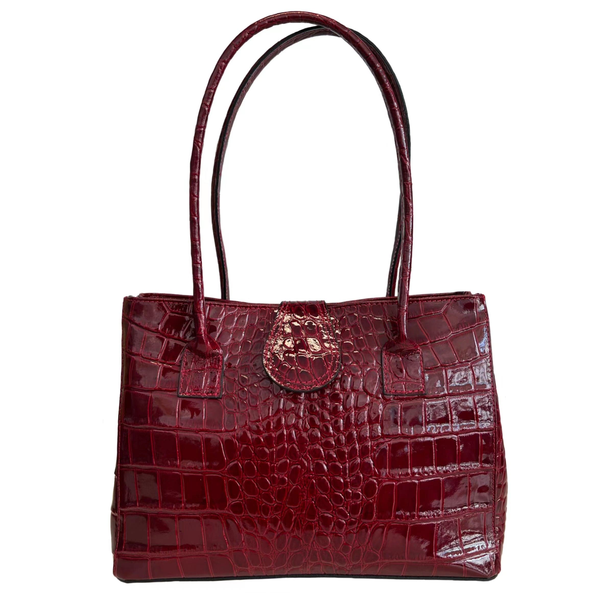 Modarno Borsa donna da spalla in vera pelle fantasia cocco 32x11x24 cm in Organizer borsa Modarno - Sesto Fiorentino, commercioVirtuoso.it