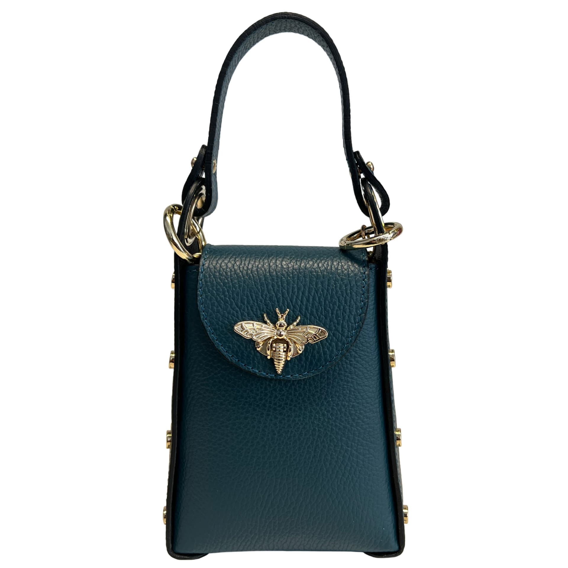 Modarno mini borsa in Vera pelle dollaro con chiusura a moschettone a forma di ape in Organizer borsa Modarno - Sesto Fiorentino, commercioVirtuoso.it