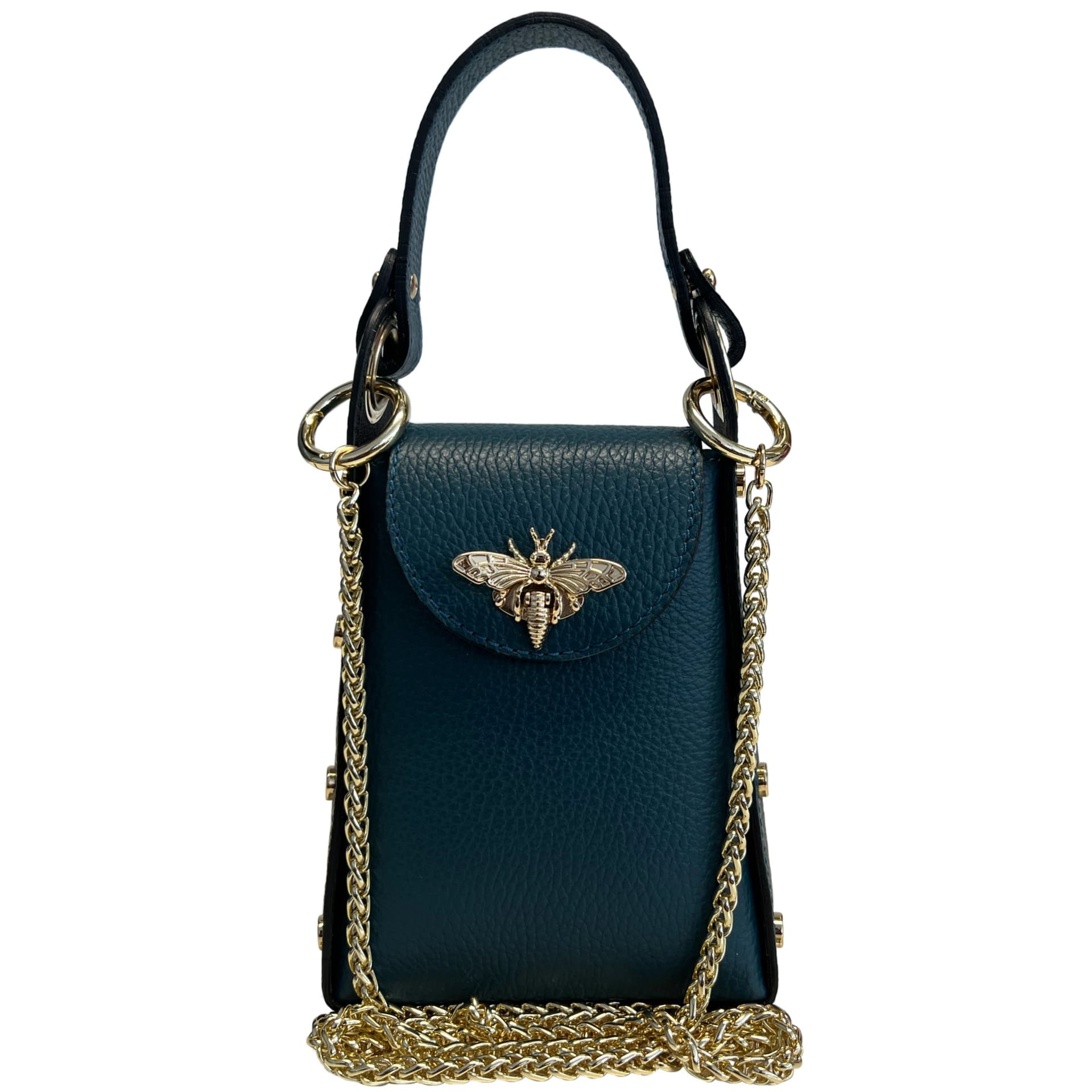 Modarno mini borsa in Vera pelle dollaro con chiusura a moschettone a forma di ape in Organizer borsa Modarno - Sesto Fiorentino, commercioVirtuoso.it