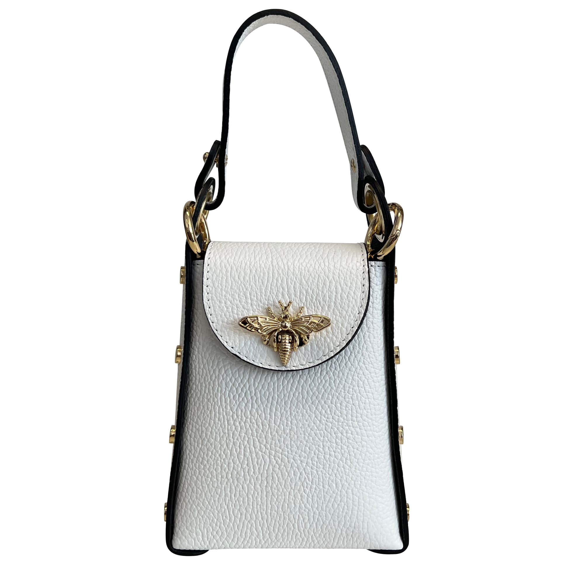 Modarno mini borsa in Vera pelle dollaro con chiusura a moschettone a forma di ape in Organizer borsa Modarno - Sesto Fiorentino, commercioVirtuoso.it