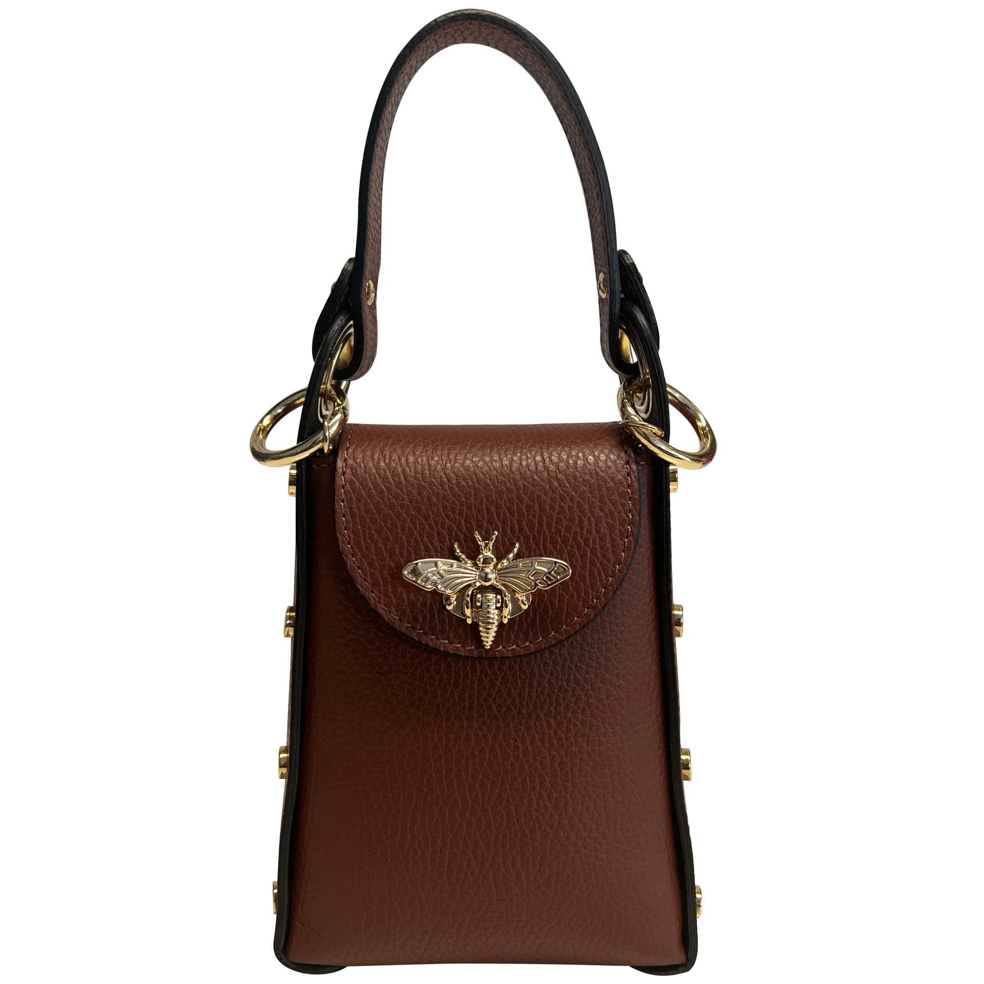 Modarno mini borsa in Vera pelle dollaro con chiusura a moschettone a forma di ape in Organizer borsa Modarno - Sesto Fiorentino, commercioVirtuoso.it
