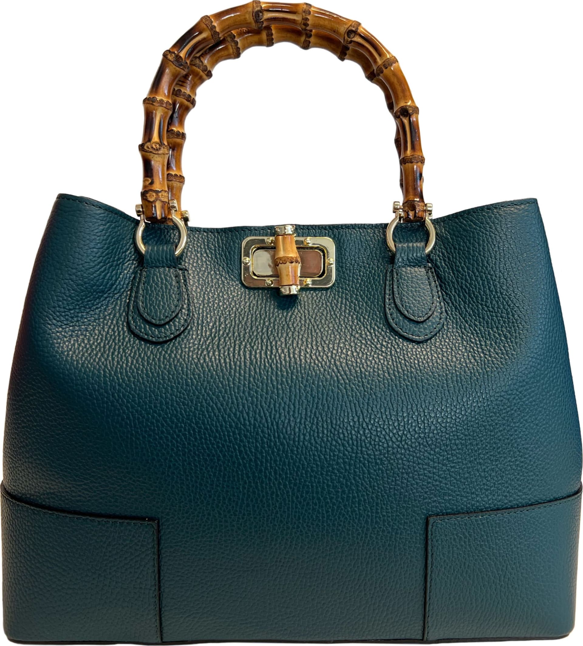 Modarno Borsa Donna in Vera Pelle con manico in vero bambù / Elegante e Minimal / Borsa di lusso Made in Italy in Organizer borsa Modarno - Sesto Fiorentino, commercioVirtuoso.it