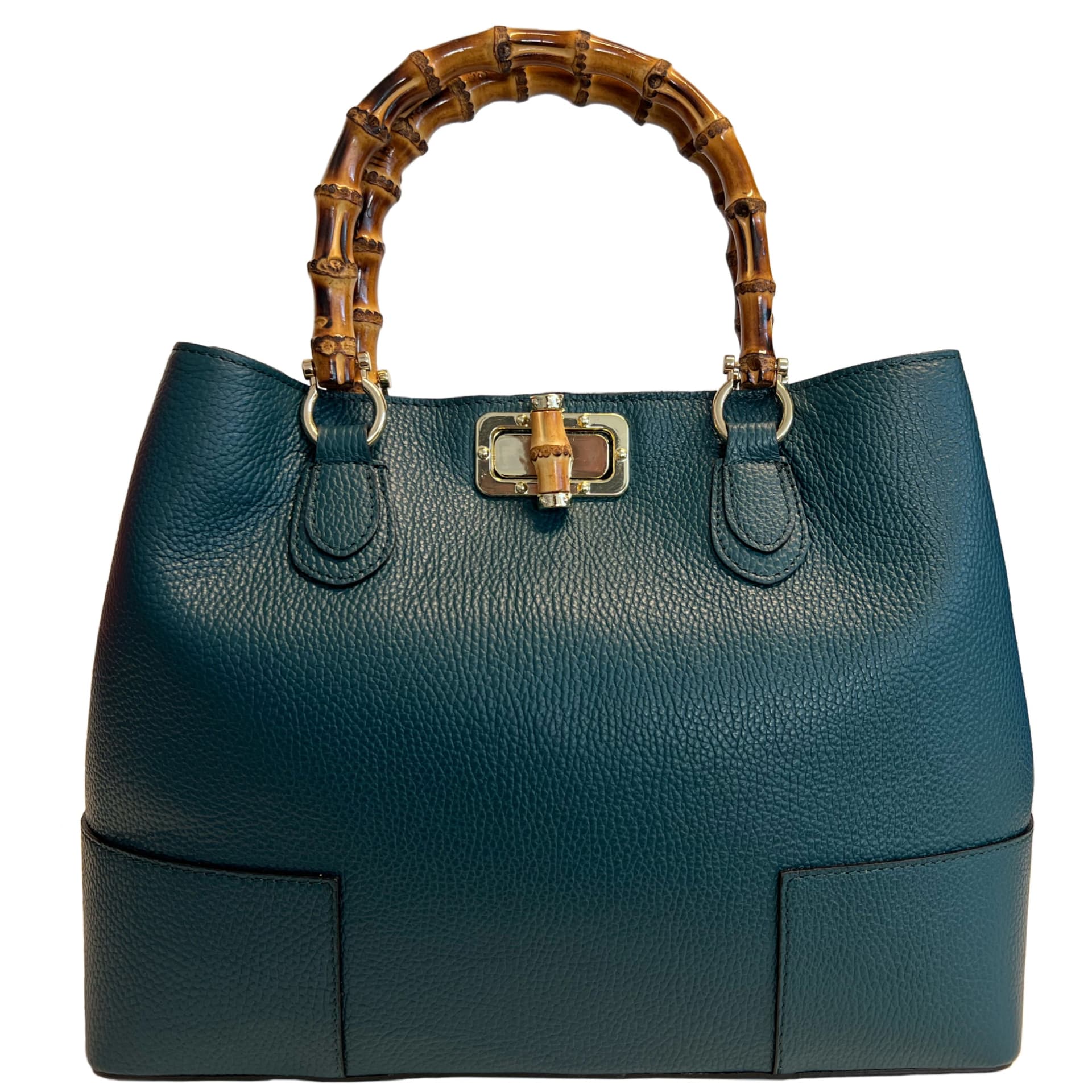 Modarno Borsa Donna in Vera Pelle con manico in vero bambù / Elegante e Minimal / Borsa di lusso Made in Italy in Organizer borsa Modarno - Sesto Fiorentino, commercioVirtuoso.it