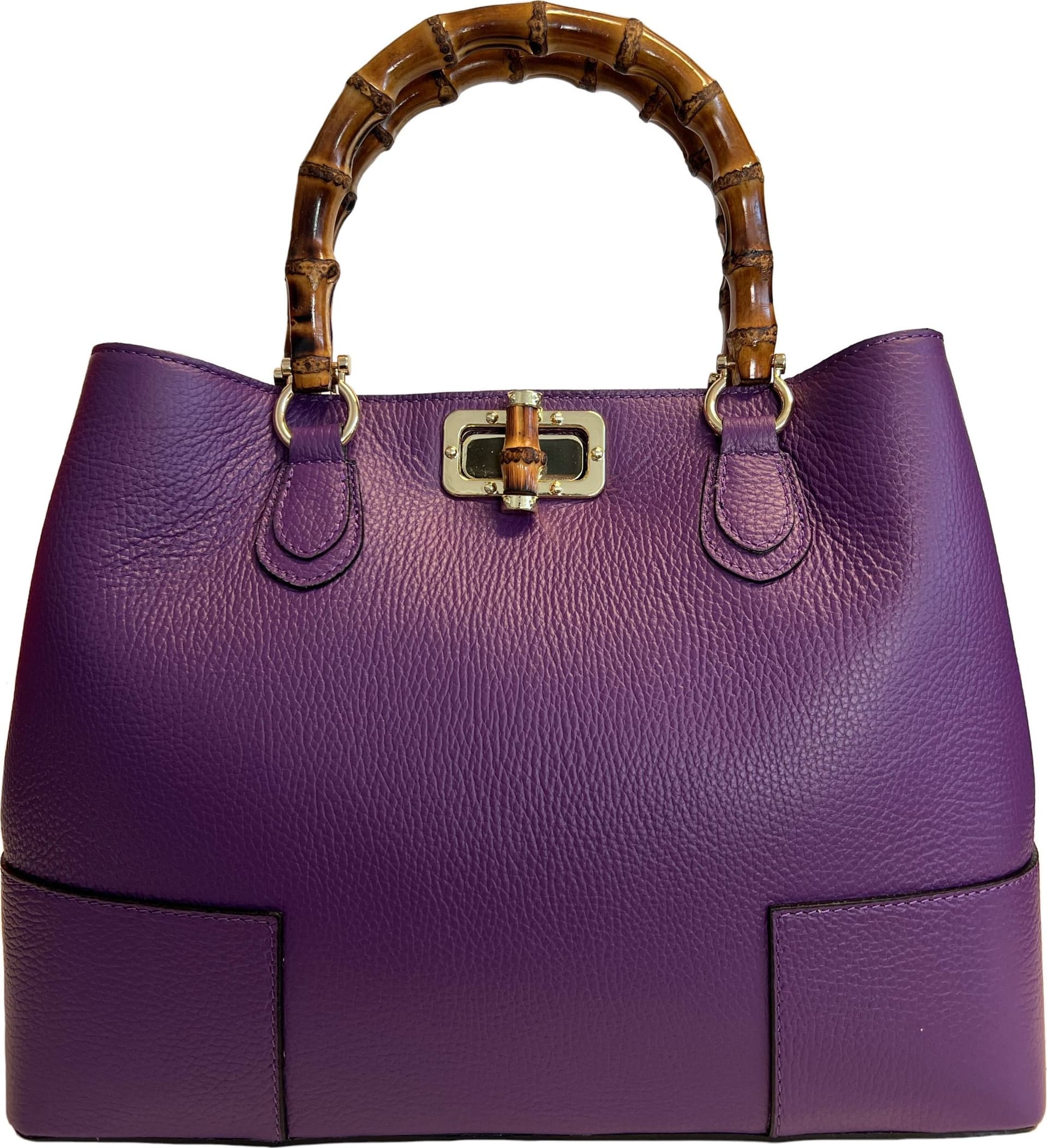 Modarno Borsa Donna in Vera Pelle con manico in vero bambù / Elegante e Minimal / Borsa di lusso Made in Italy in Organizer borsa Modarno - Sesto Fiorentino, commercioVirtuoso.it