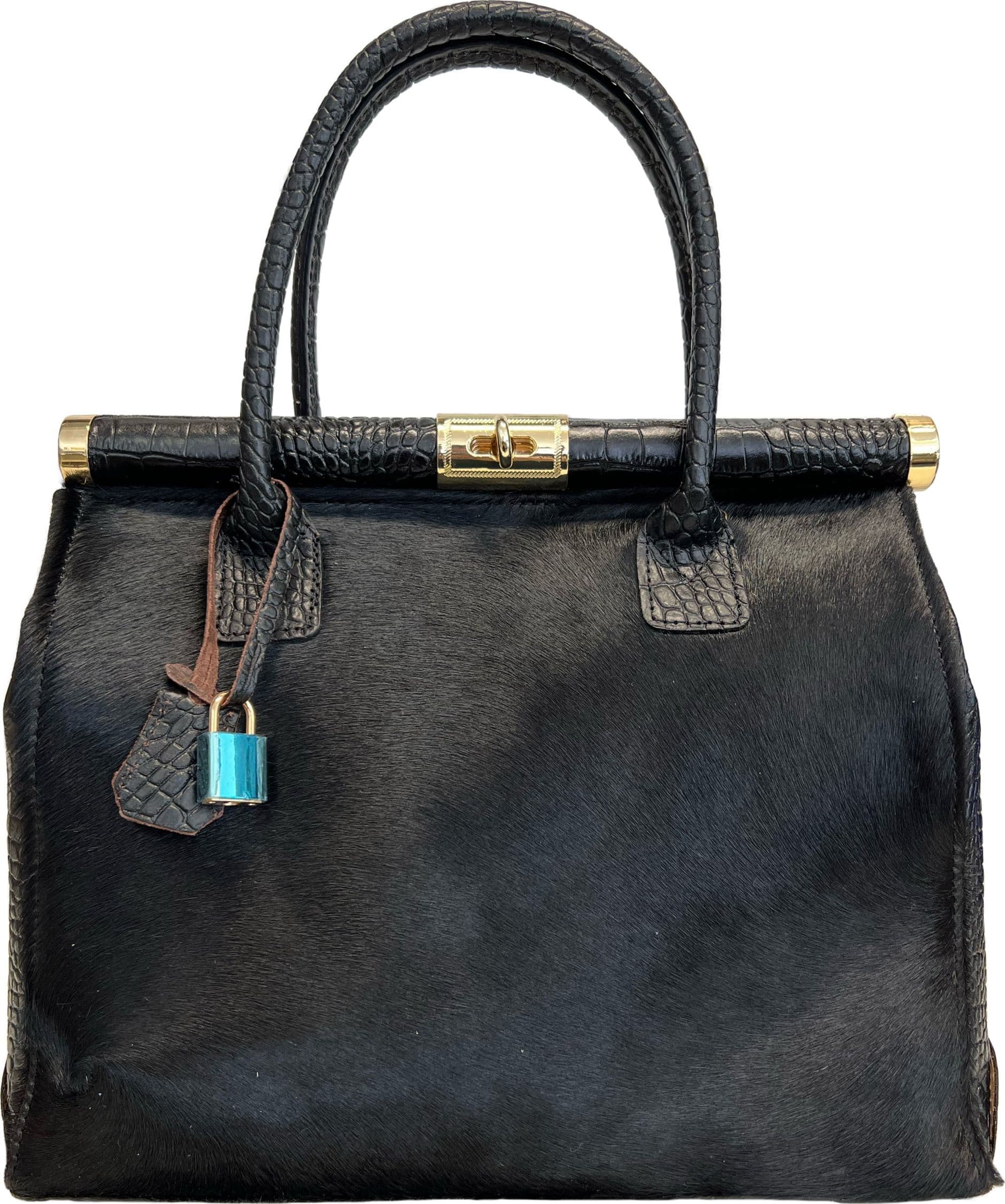 Modarno Borsa a mano In Vera Pelle Cocco + Vero Pelo di Cavallino modello FIRENZE in Organizer borsa Modarno - Sesto Fiorentino, commercioVirtuoso.it