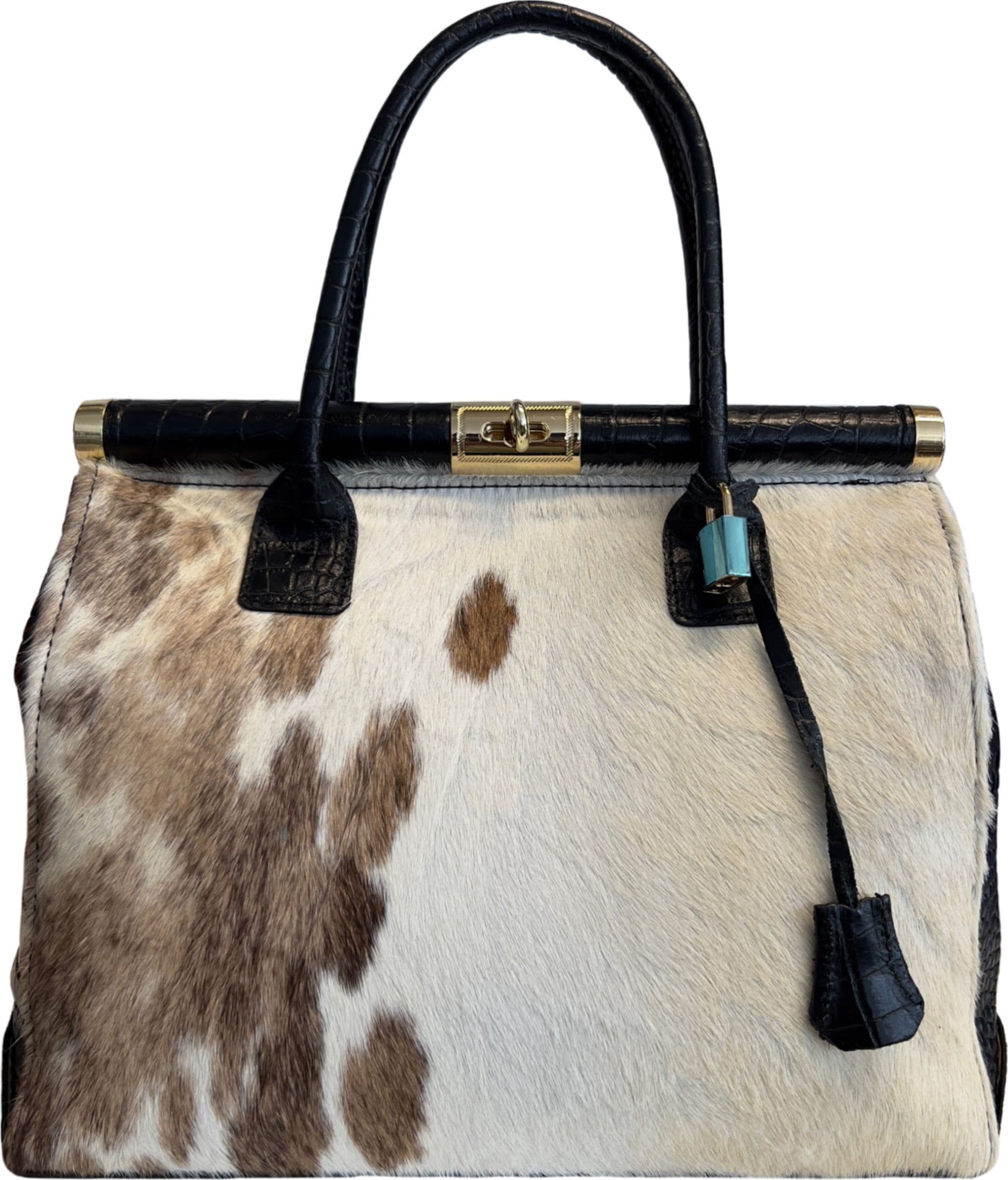 Modarno Borsa a mano In Vera Pelle Cocco + Vero Pelo di Cavallino modello FIRENZE in Organizer borsa Modarno - Sesto Fiorentino, commercioVirtuoso.it