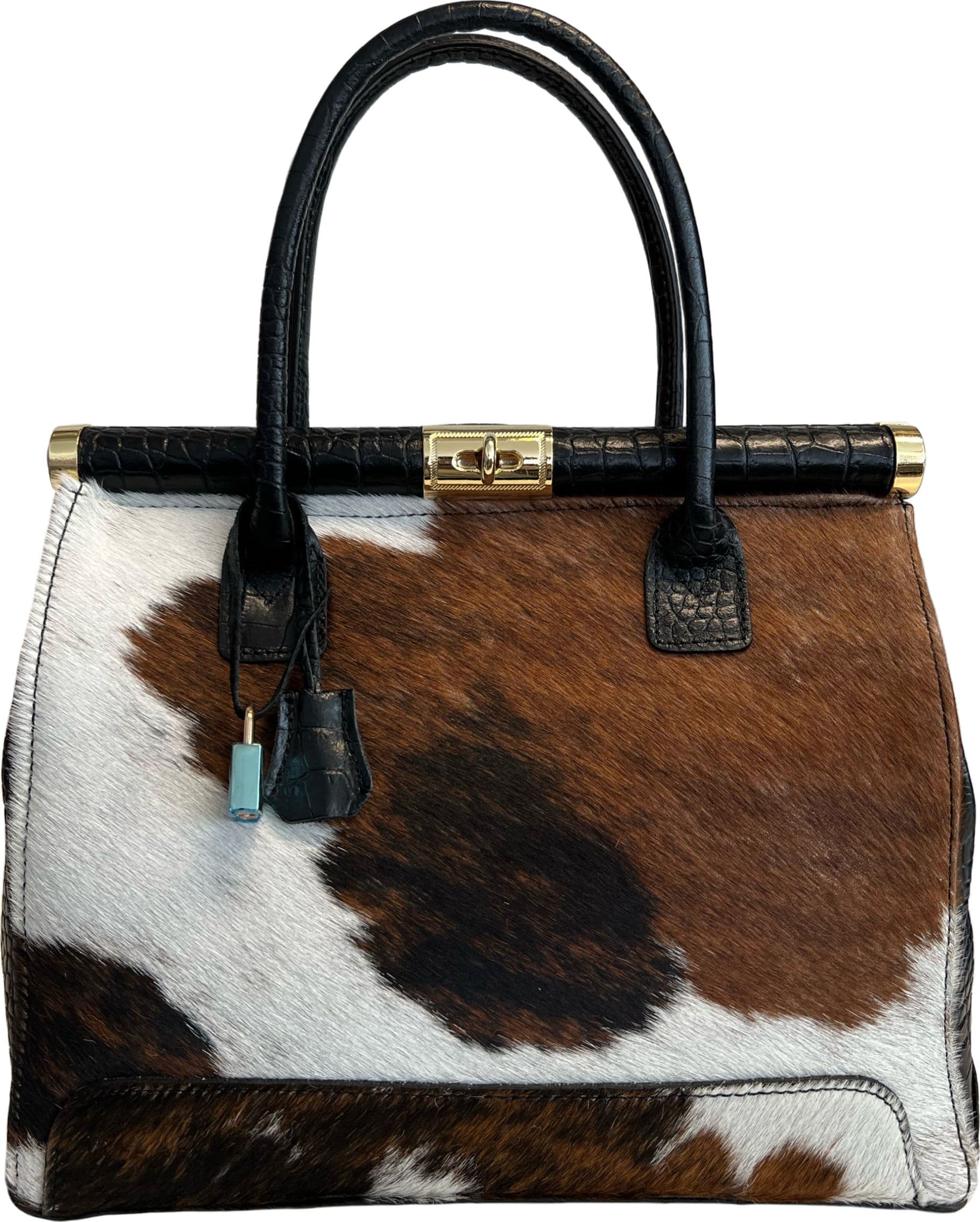 Modarno Borsa a mano In Vera Pelle Cocco + Vero Pelo di Cavallino modello FIRENZE in Organizer borsa Modarno - Sesto Fiorentino, commercioVirtuoso.it