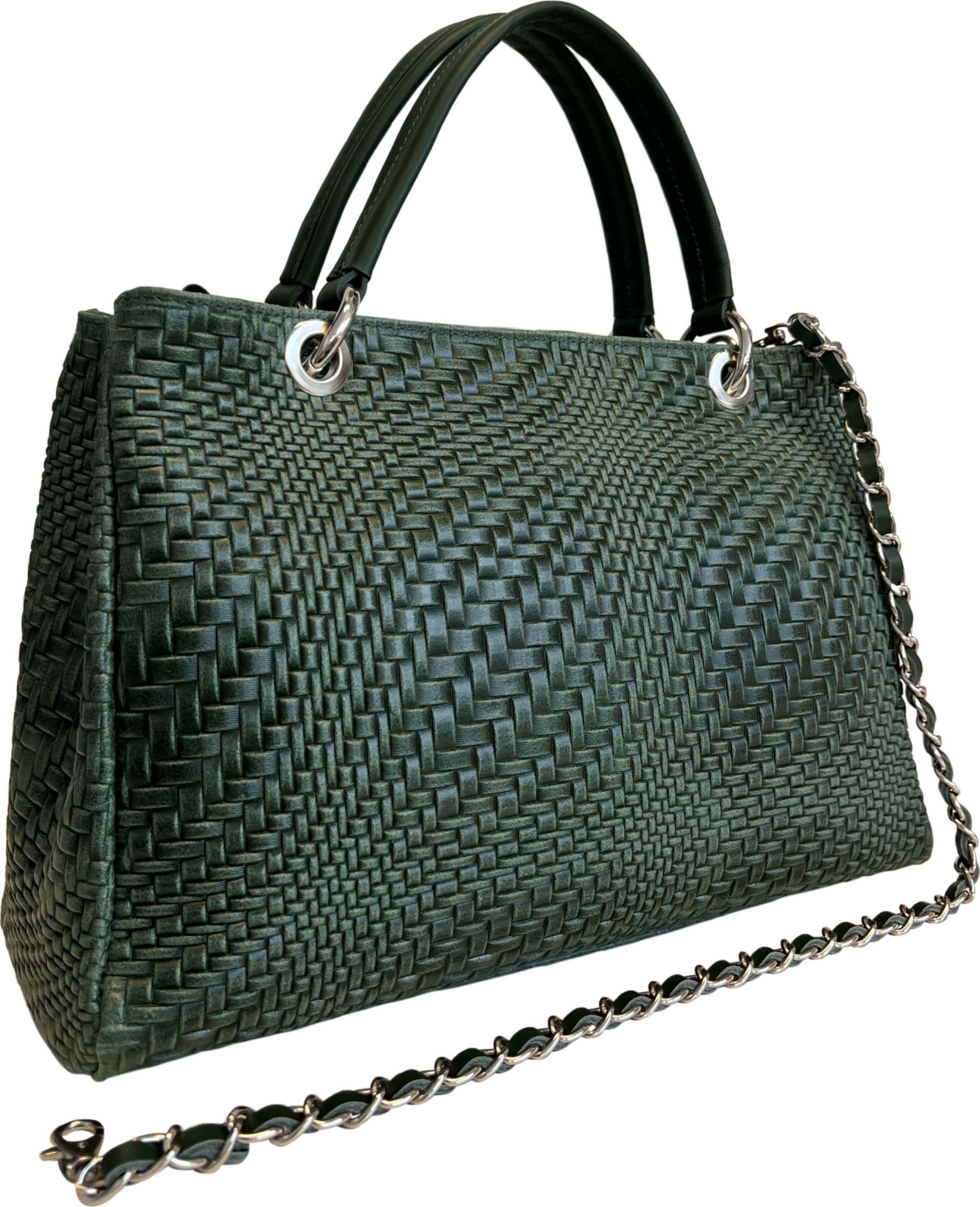 Modarno Borsa a mano da donna in vera pelle con tracolla 35x15x22 cm in Organizer borsa Modarno - Sesto Fiorentino, commercioVirtuoso.it