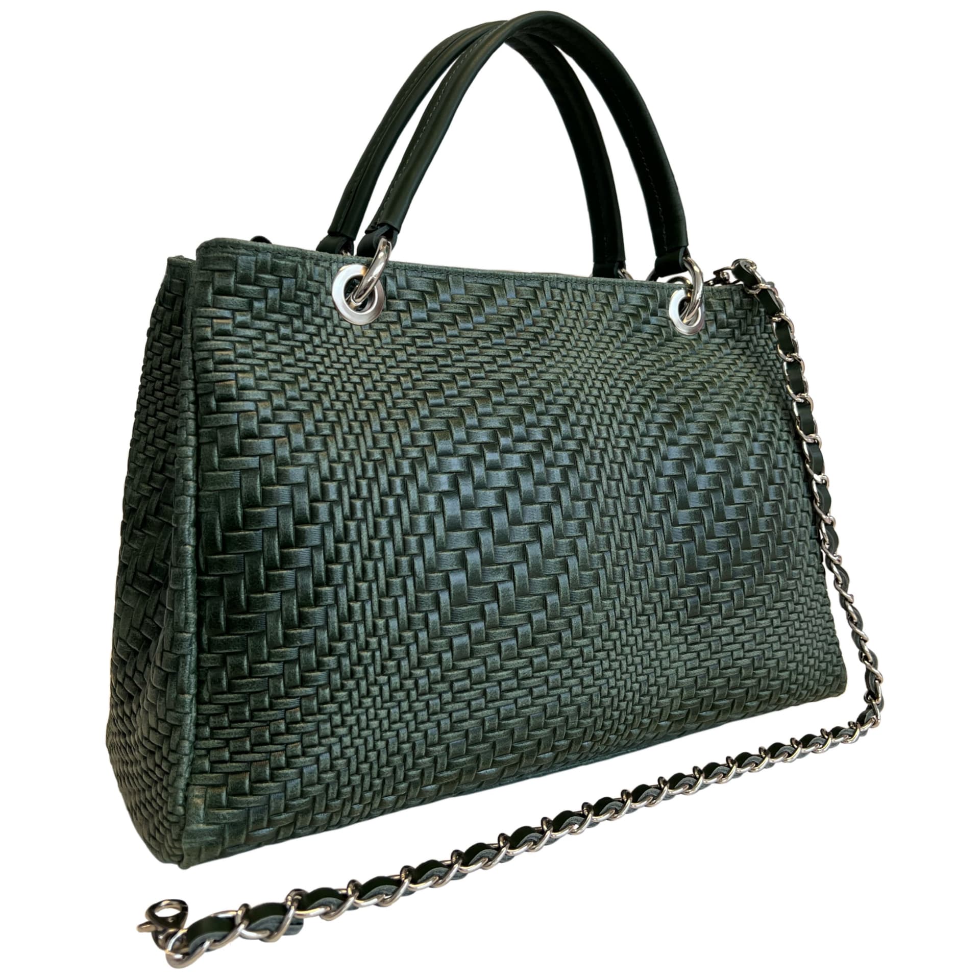 Modarno Borsa a mano da donna in vera pelle con tracolla 35x15x22 cm in Organizer borsa Modarno - Sesto Fiorentino, commercioVirtuoso.it