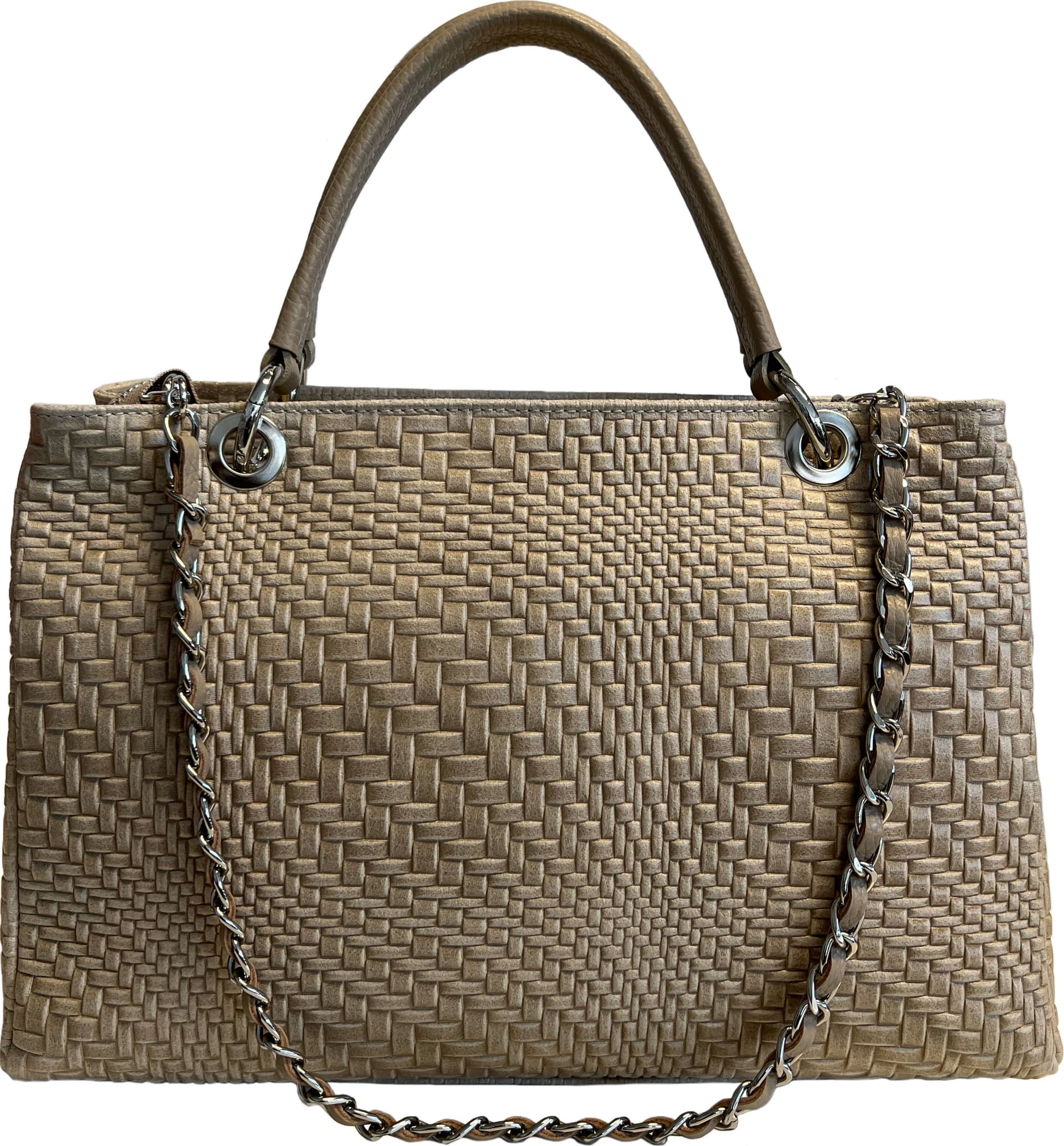Modarno Borsa a mano da donna in vera pelle con tracolla 35x15x22 cm in Organizer borsa Modarno - Sesto Fiorentino, commercioVirtuoso.it