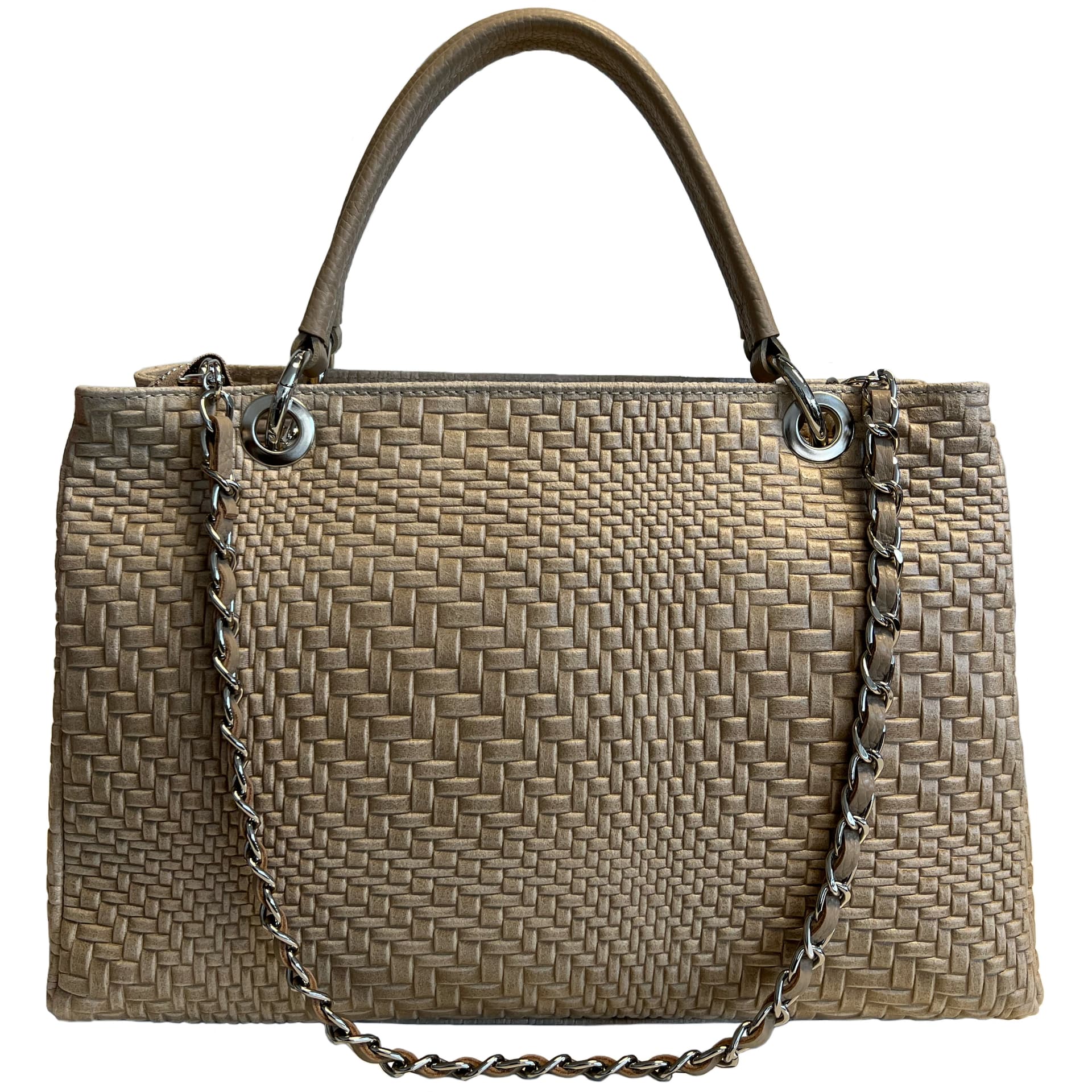 Modarno Borsa a mano da donna in vera pelle con tracolla 35x15x22 cm in Organizer borsa Modarno - Sesto Fiorentino, commercioVirtuoso.it