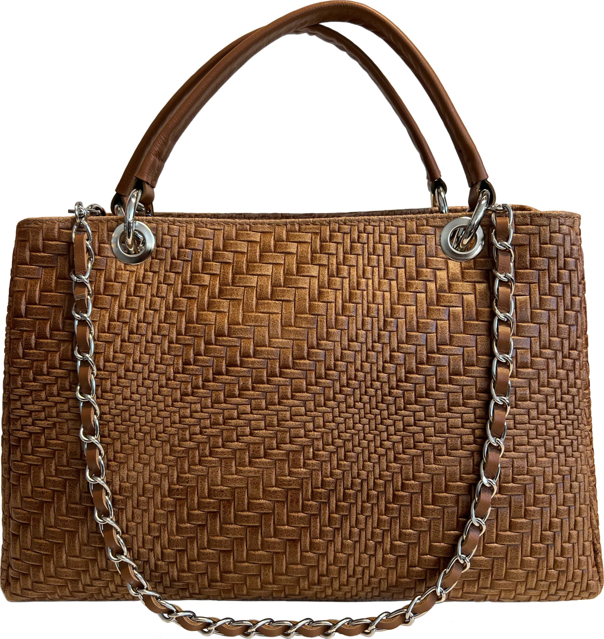 Modarno Borsa a mano da donna in vera pelle con tracolla 35x15x22 cm in Organizer borsa Modarno - Sesto Fiorentino, commercioVirtuoso.it