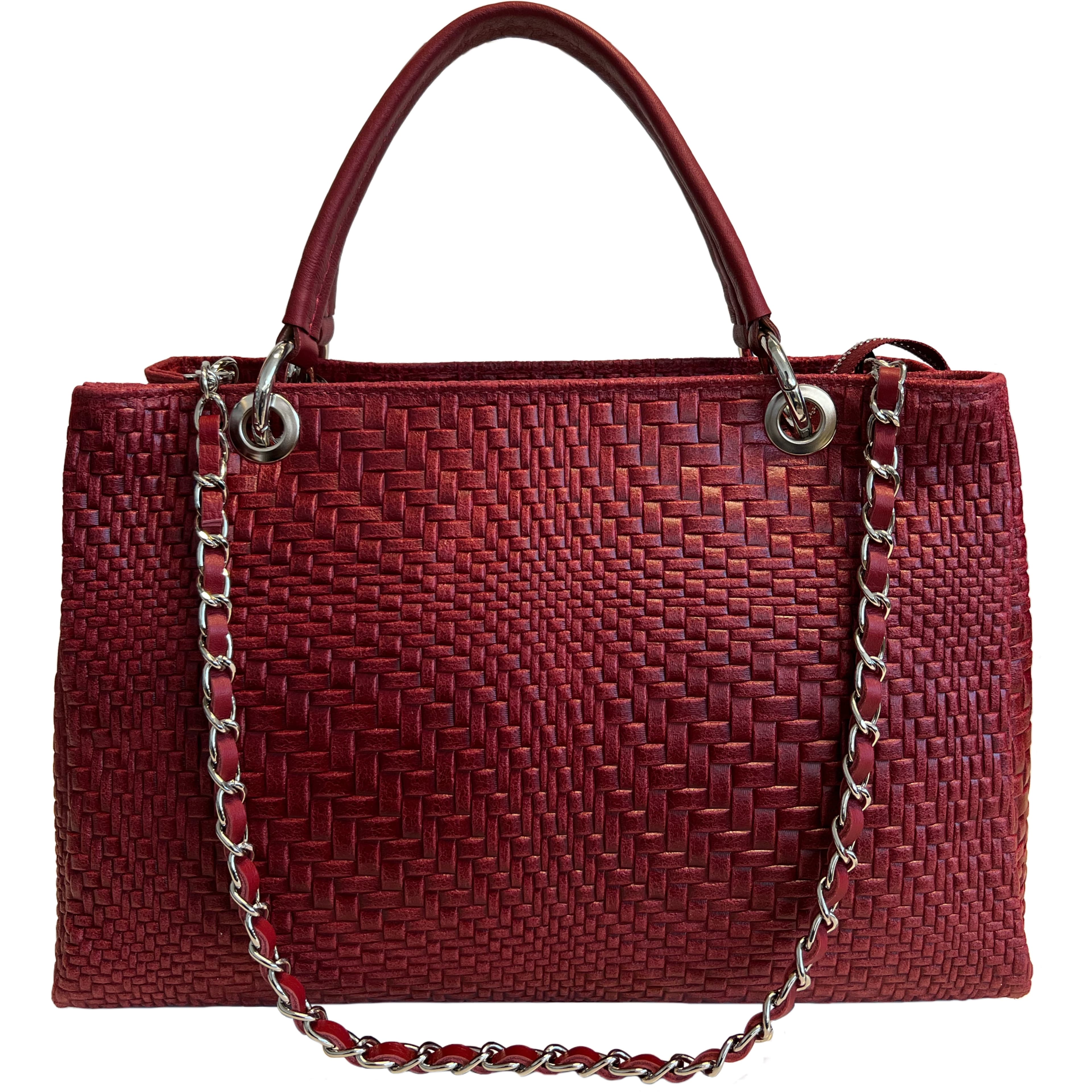 Modarno Borsa a mano da donna in vera pelle con tracolla 35x15x22 cm in Organizer borsa Modarno - Sesto Fiorentino, commercioVirtuoso.it