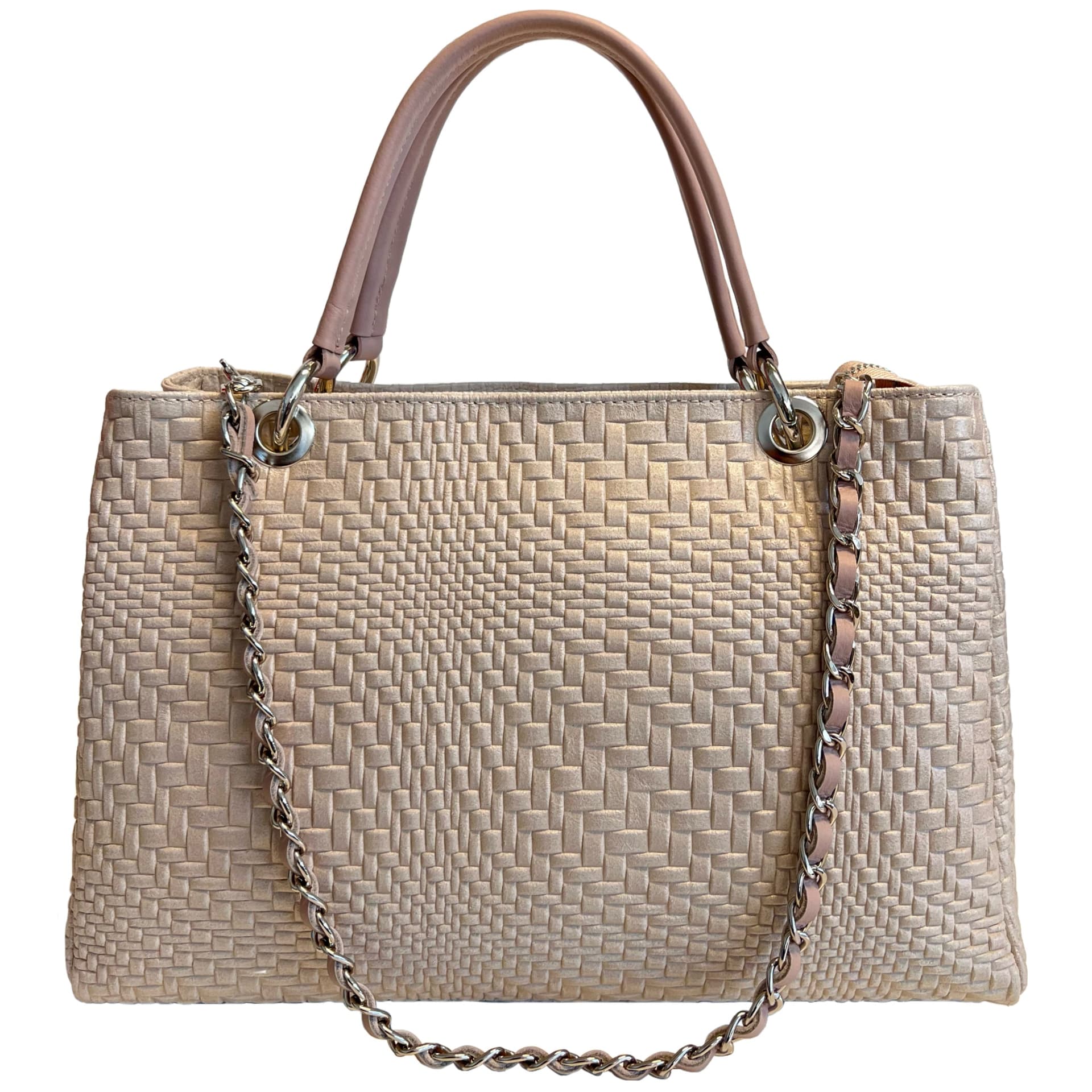 Modarno Borsa a mano da donna in vera pelle con tracolla 35x15x22 cm in Organizer borsa Modarno - Sesto Fiorentino, commercioVirtuoso.it