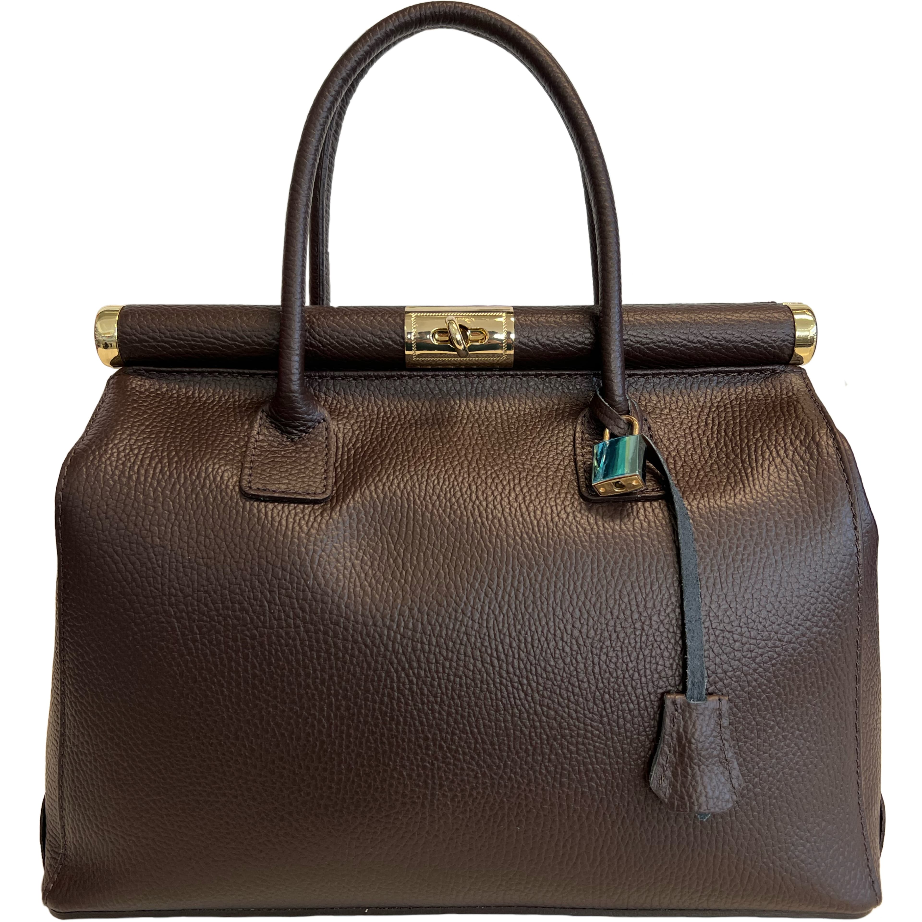 Modarno Handbag Borsa Donna a Mano Pelle con Tracolla Bauletto 35x28x16 cm in Organizer borsa Modarno - Sesto Fiorentino, commercioVirtuoso.it