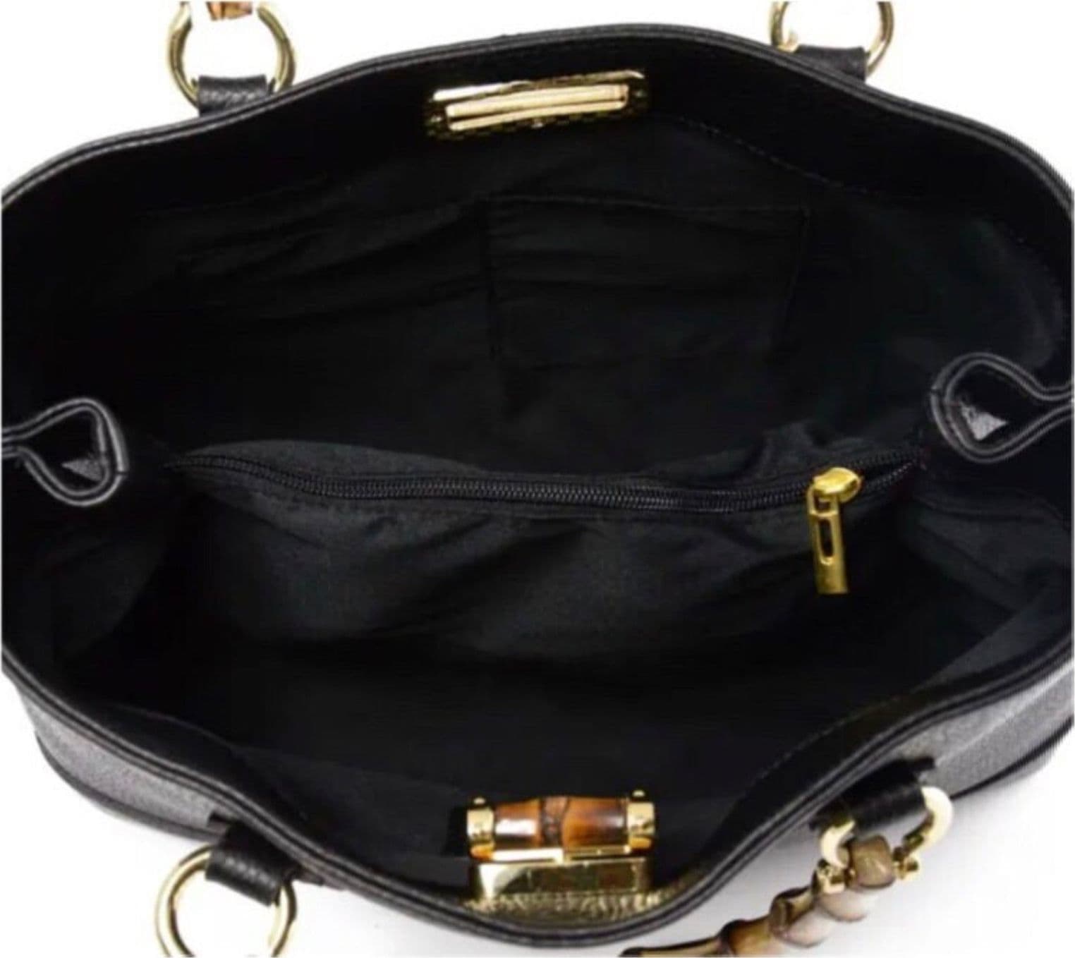 Modarno Borsa Donna in Vera Pelle con manico in vero bambù/Elegante e Minimal/Borsa di lusso Made in Italy in Organizer borsa Modarno - Sesto Fiorentino, commercioVirtuoso.it