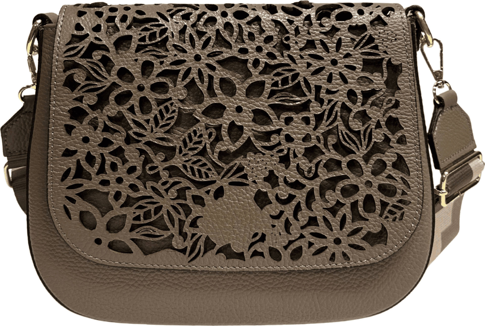 Modarno Borsa a tracolla con stampa floreale realizzata in vera pelle / Borsa donna / Regali per lei in Organizer borsa Modarno - Sesto Fiorentino, commercioVirtuoso.it
