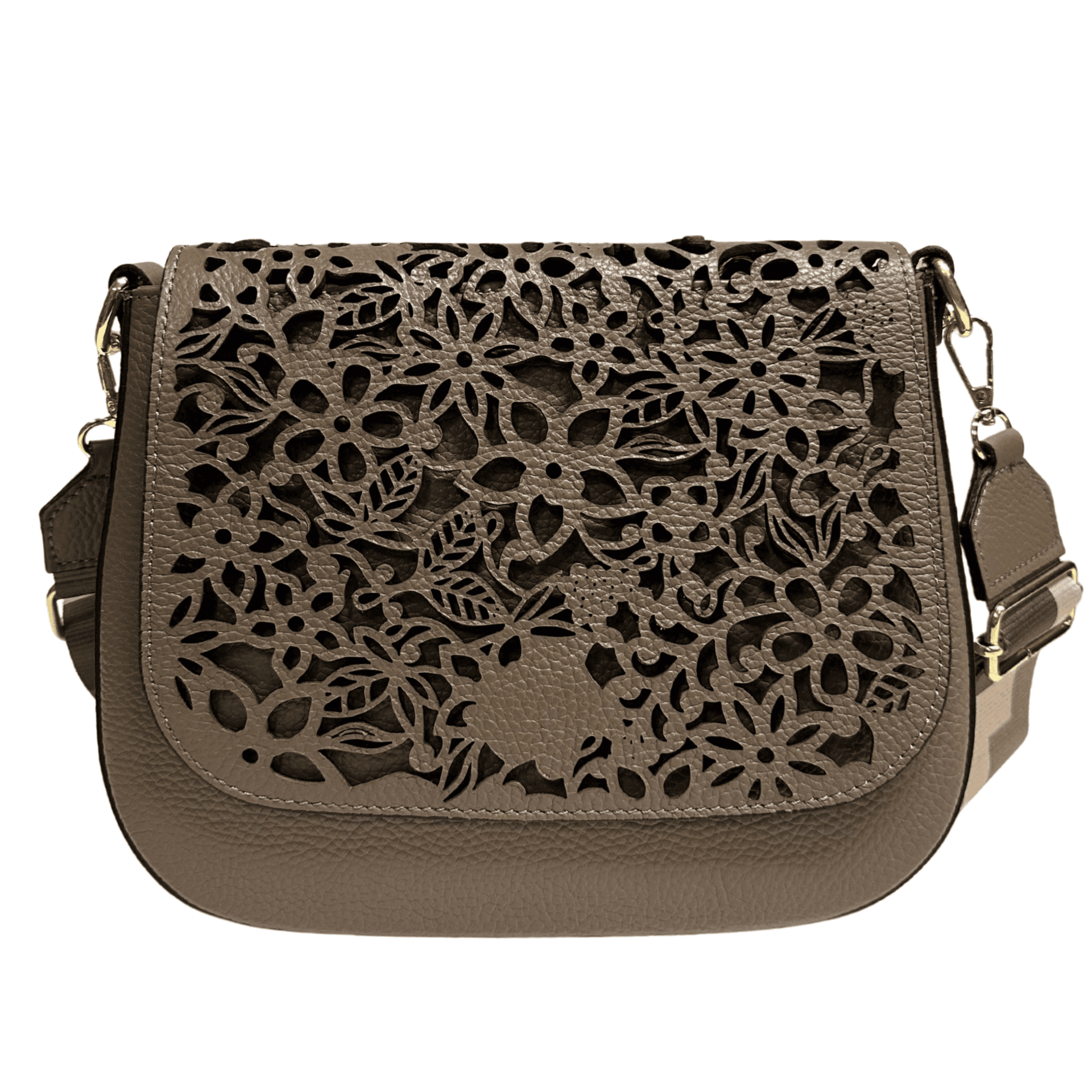 Modarno Borsa a tracolla con stampa floreale realizzata in vera pelle / Borsa donna / Regali per lei in Organizer borsa Modarno - Sesto Fiorentino, commercioVirtuoso.it