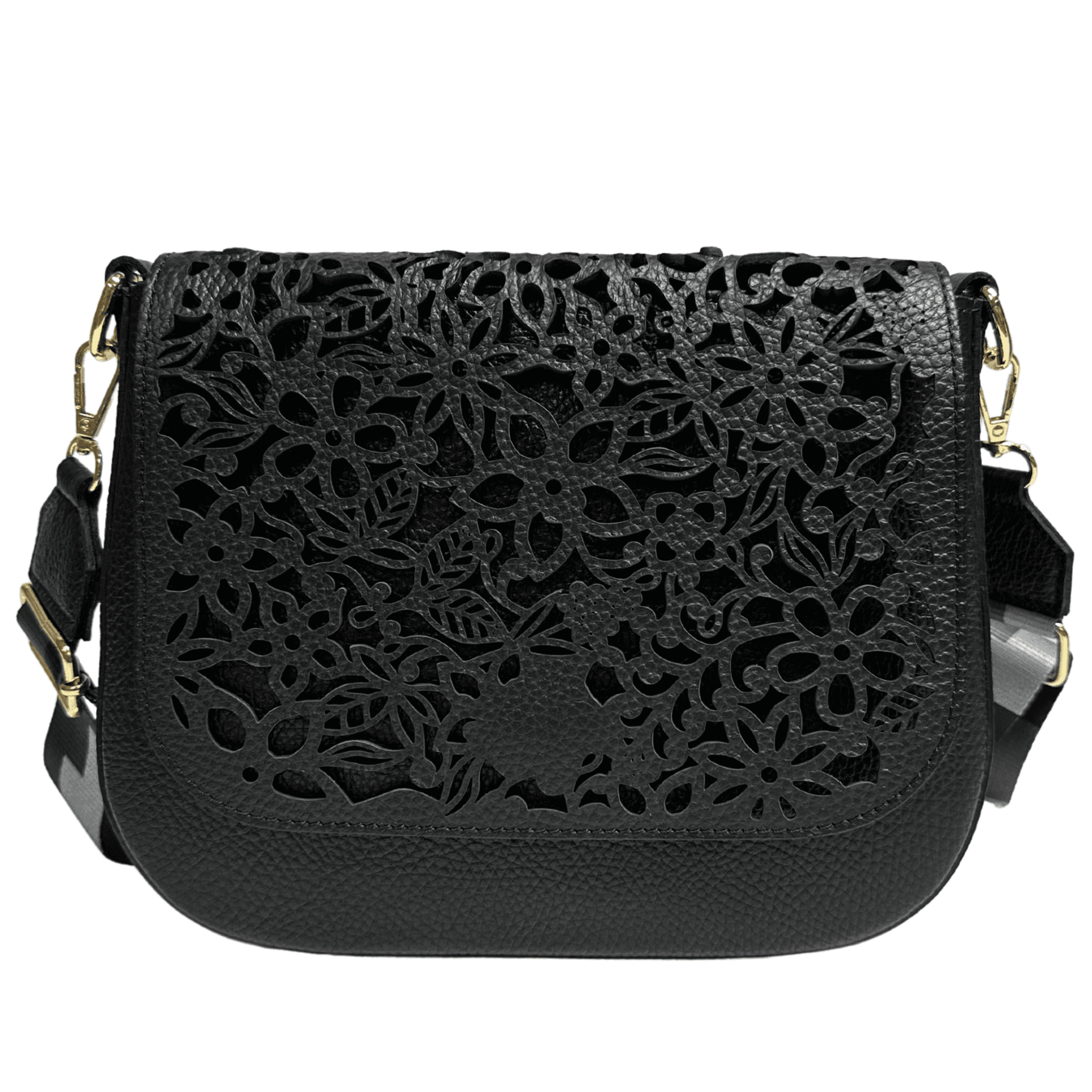 Modarno Borsa a tracolla con stampa floreale realizzata in vera pelle / Borsa donna / Regali per lei in Organizer borsa Modarno - Sesto Fiorentino, commercioVirtuoso.it