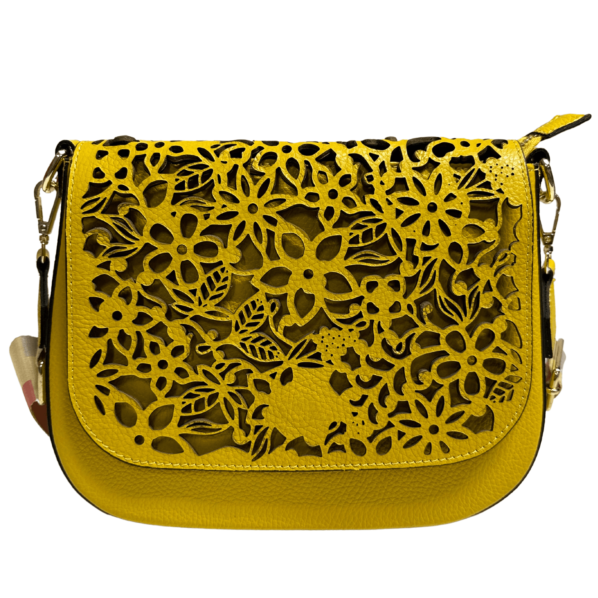 Modarno Borsa a tracolla con stampa floreale realizzata in vera pelle / Borsa donna / Regali per lei in Organizer borsa Modarno - Sesto Fiorentino, commercioVirtuoso.it