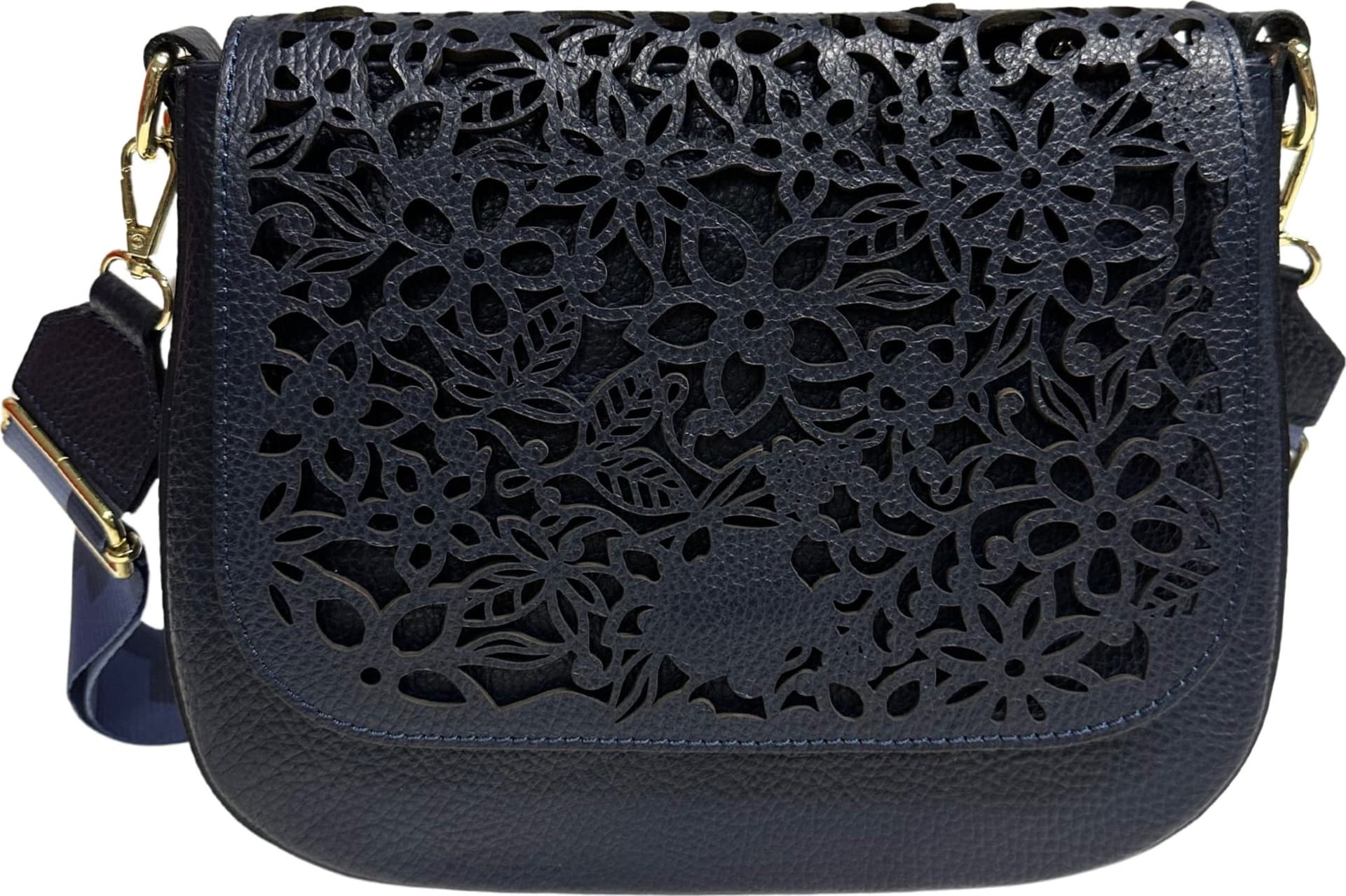 Modarno Borsa a tracolla con stampa floreale realizzata in vera pelle / Borsa donna / Regali per lei in Organizer borsa Modarno - Sesto Fiorentino, commercioVirtuoso.it