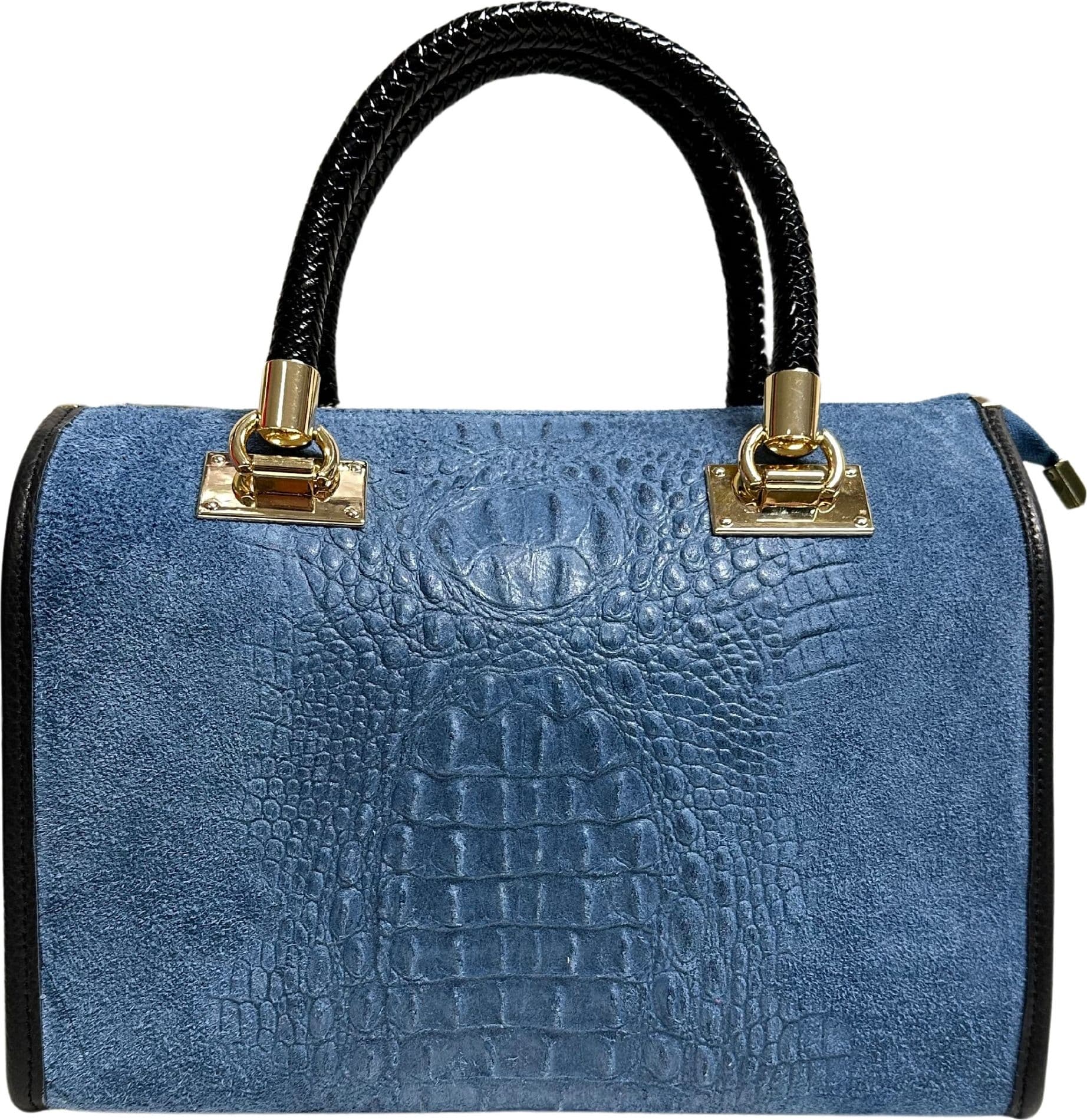 Modarno Borsa donna - borsa a mano in pelle camoscio stampa cocco in Organizer borsa Modarno - Sesto Fiorentino, commercioVirtuoso.it