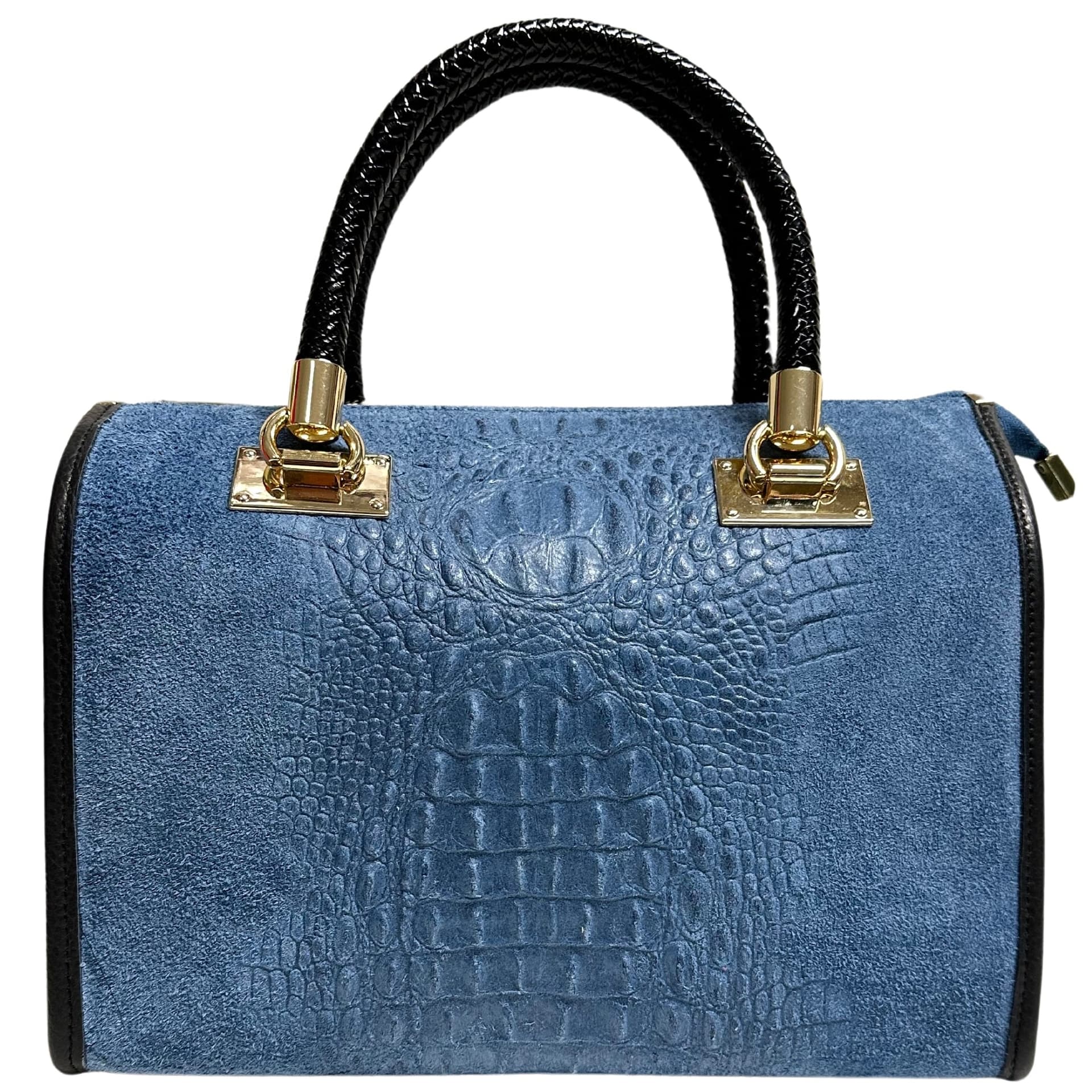 Modarno Borsa donna - borsa a mano in pelle camoscio stampa cocco in Organizer borsa Modarno - Sesto Fiorentino, commercioVirtuoso.it
