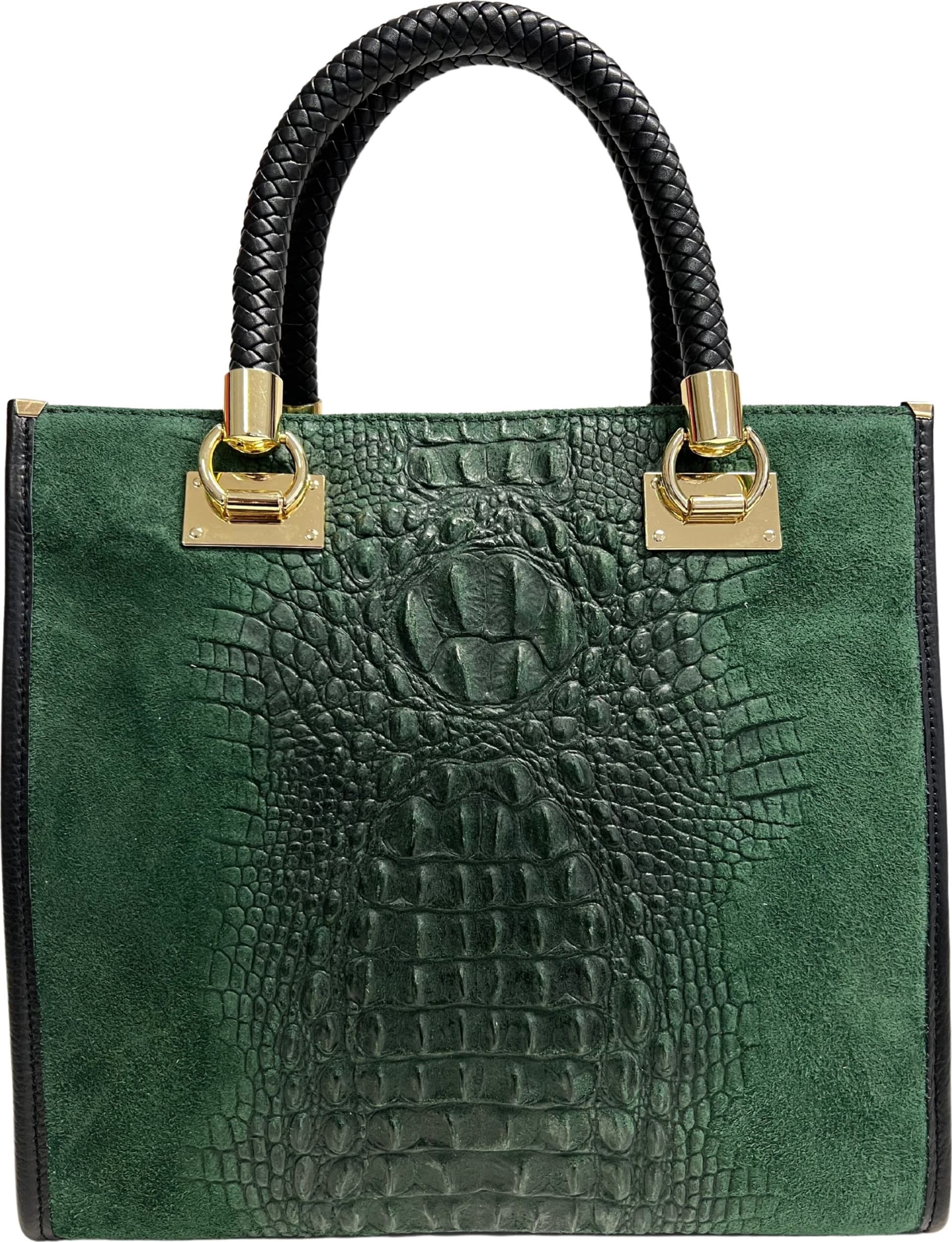 Modarno Borsa donna a tracolla - borsa a mano in pelle camoscio stampa cocco in Organizer borsa Modarno - Sesto Fiorentino, commercioVirtuoso.it