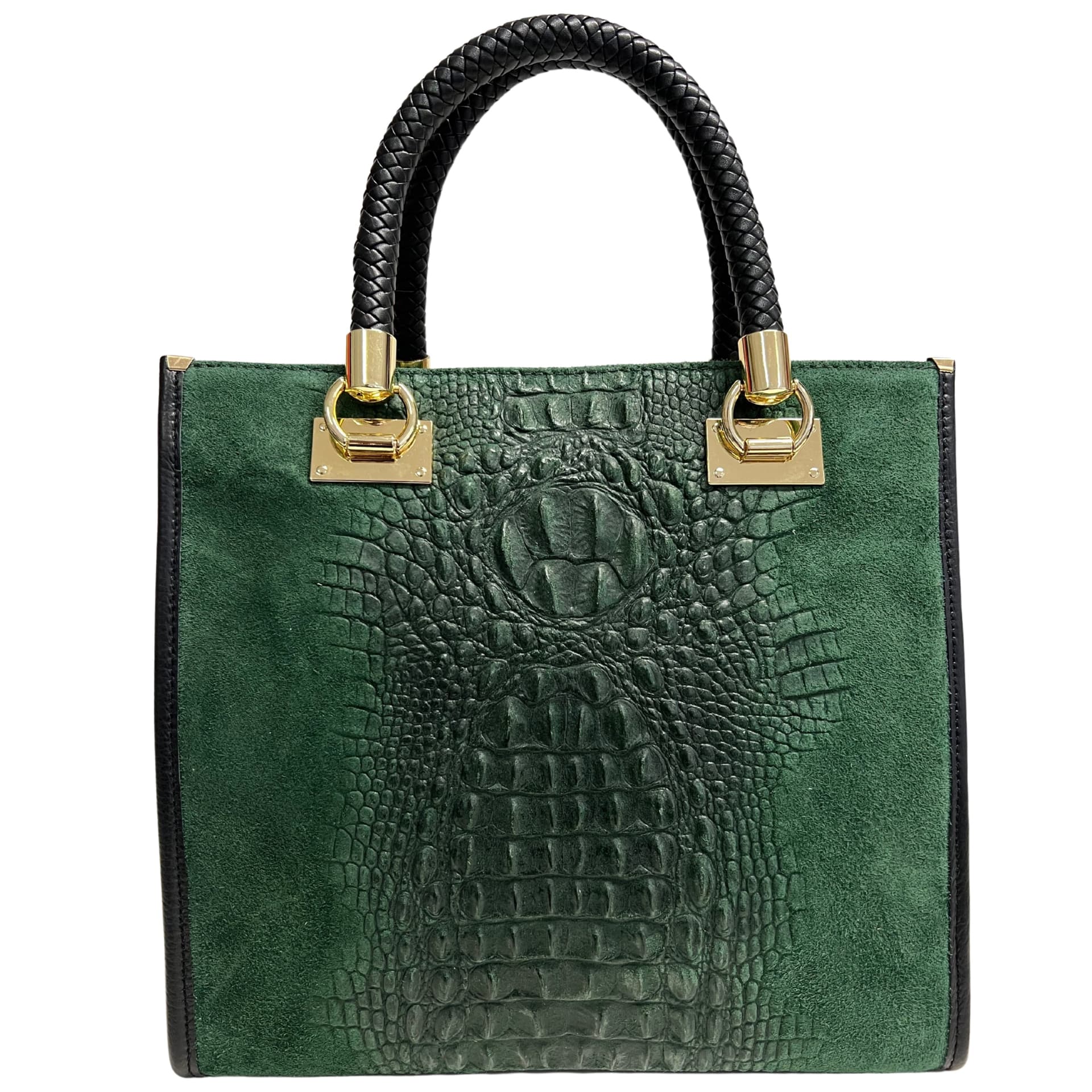 Modarno Borsa donna a tracolla - borsa a mano in pelle camoscio stampa cocco in Organizer borsa Modarno - Sesto Fiorentino, commercioVirtuoso.it