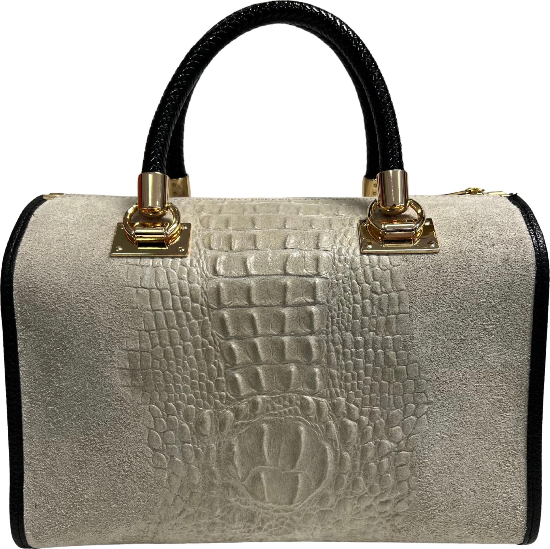 Modarno Borsa donna - borsa a mano in pelle camoscio stampa cocco in Organizer borsa Modarno - Sesto Fiorentino, commercioVirtuoso.it