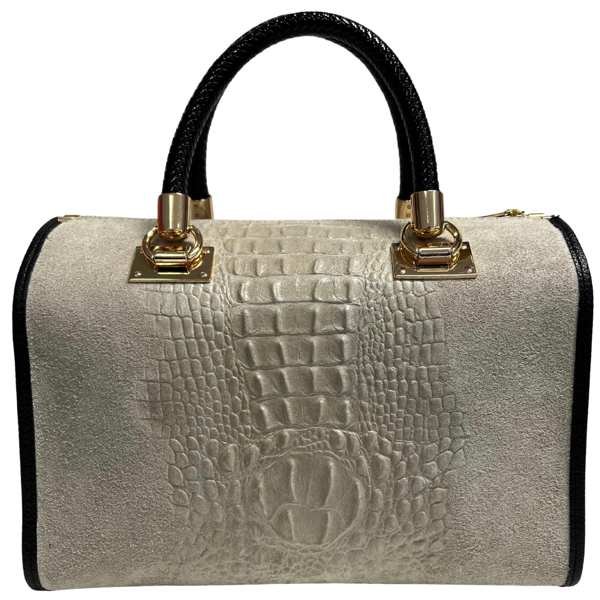 Modarno Borsa donna - borsa a mano in pelle camoscio stampa cocco in Organizer borsa Modarno - Sesto Fiorentino, commercioVirtuoso.it