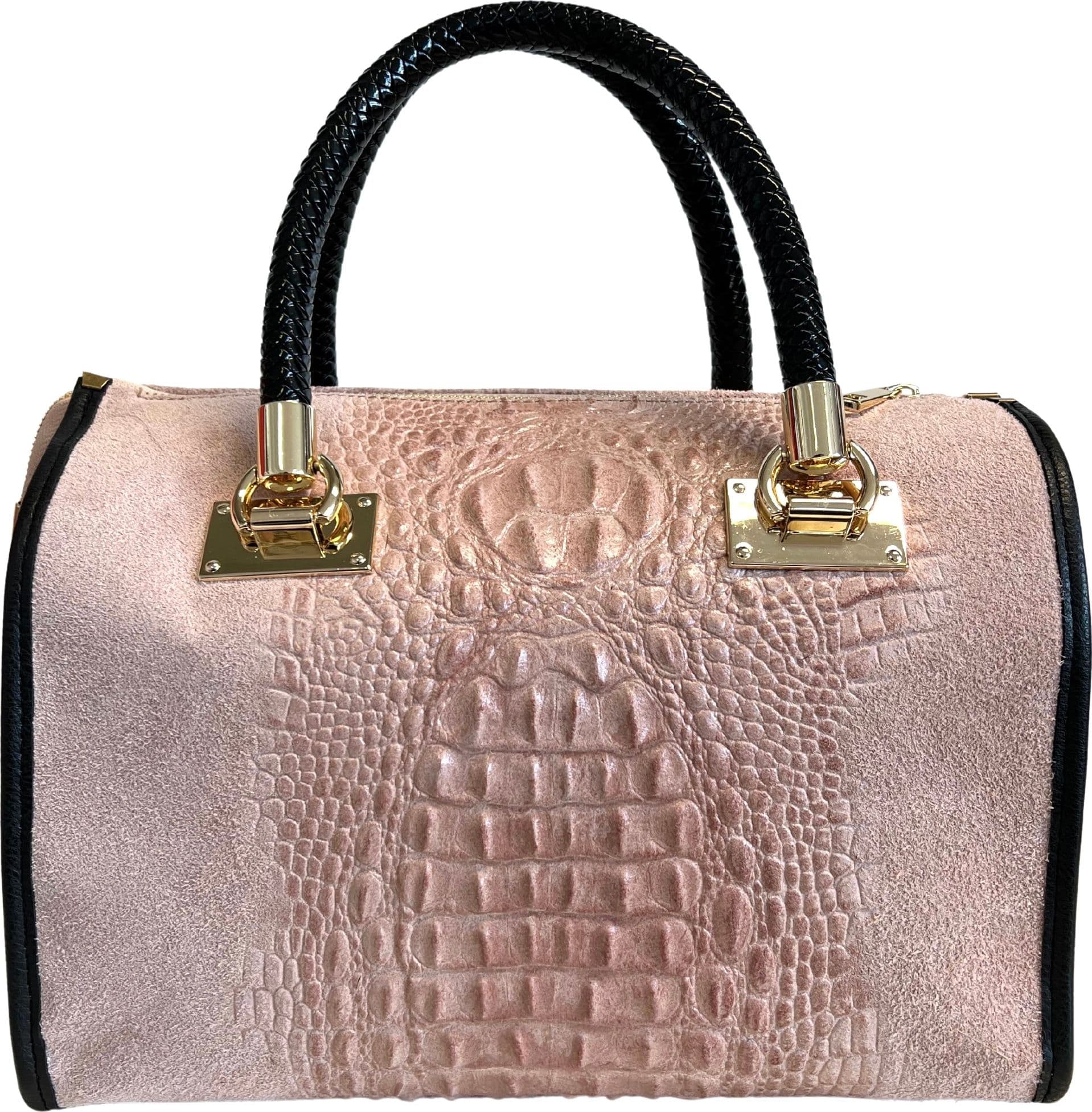 Modarno Borsa donna - borsa a mano in pelle camoscio stampa cocco in Organizer borsa Modarno - Sesto Fiorentino, commercioVirtuoso.it
