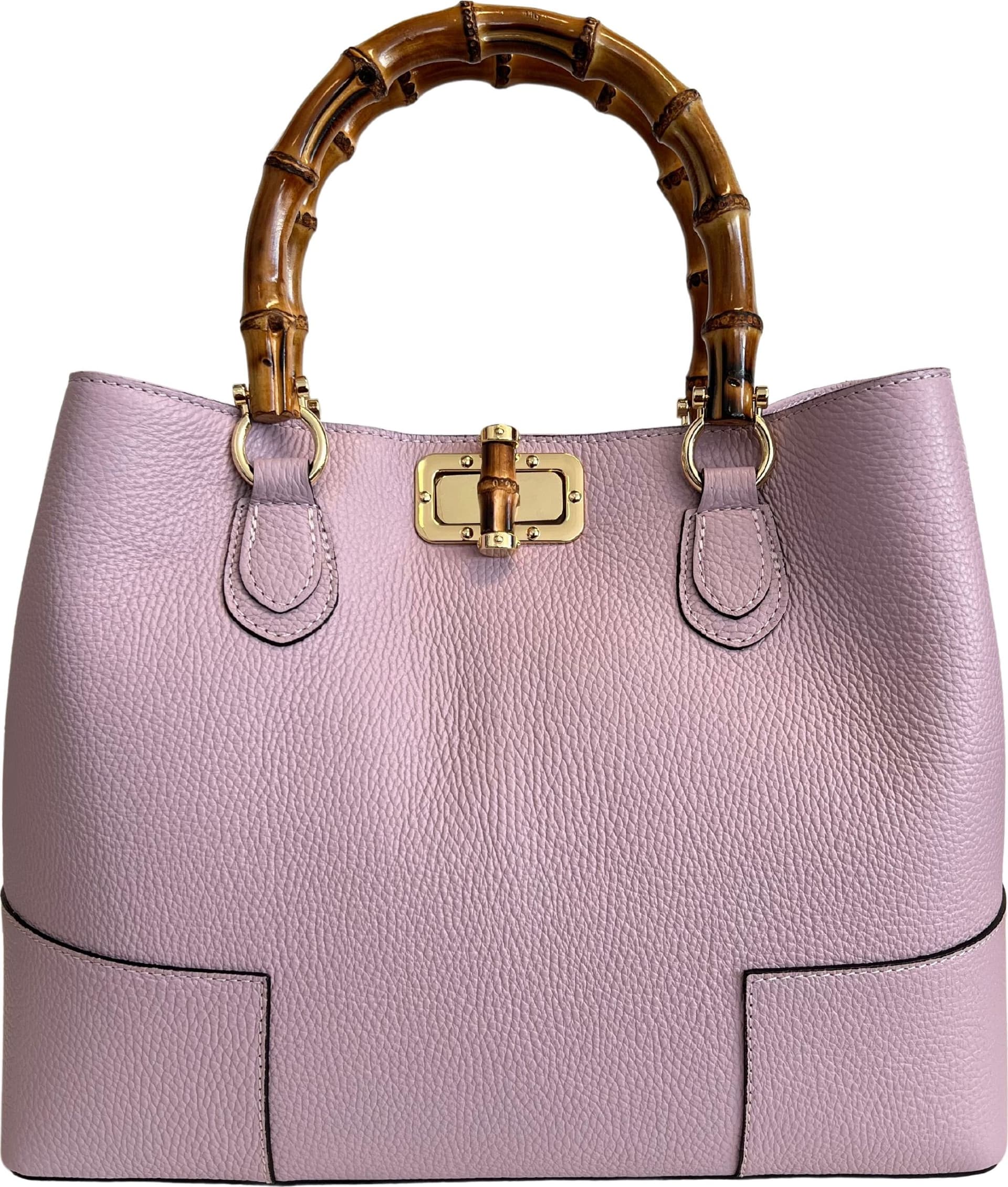 Modarno Borsa Donna in Vera Pelle con manico in vero bambù/Elegante e Minimal/Borsa di lusso Made in Italy in Organizer borsa Modarno - Sesto Fiorentino, commercioVirtuoso.it
