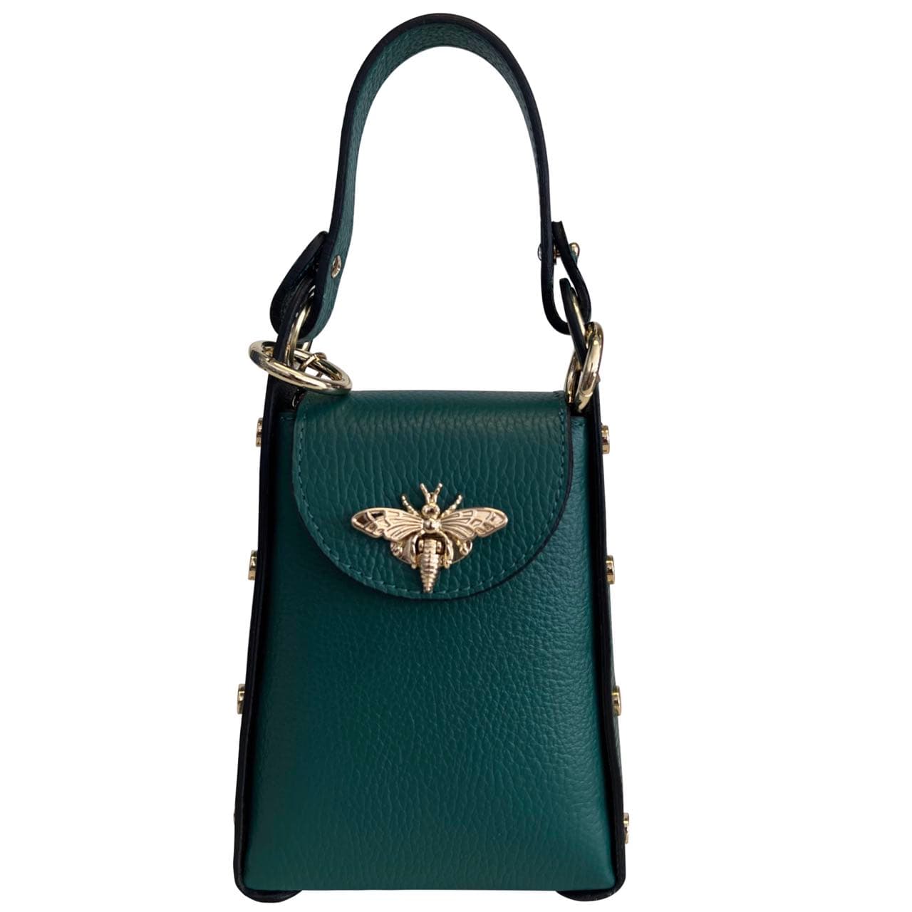 Modarno mini borsa in Vera pelle dollaro con chiusura a moschettone a forma di ape in Organizer borsa Modarno - Sesto Fiorentino, commercioVirtuoso.it