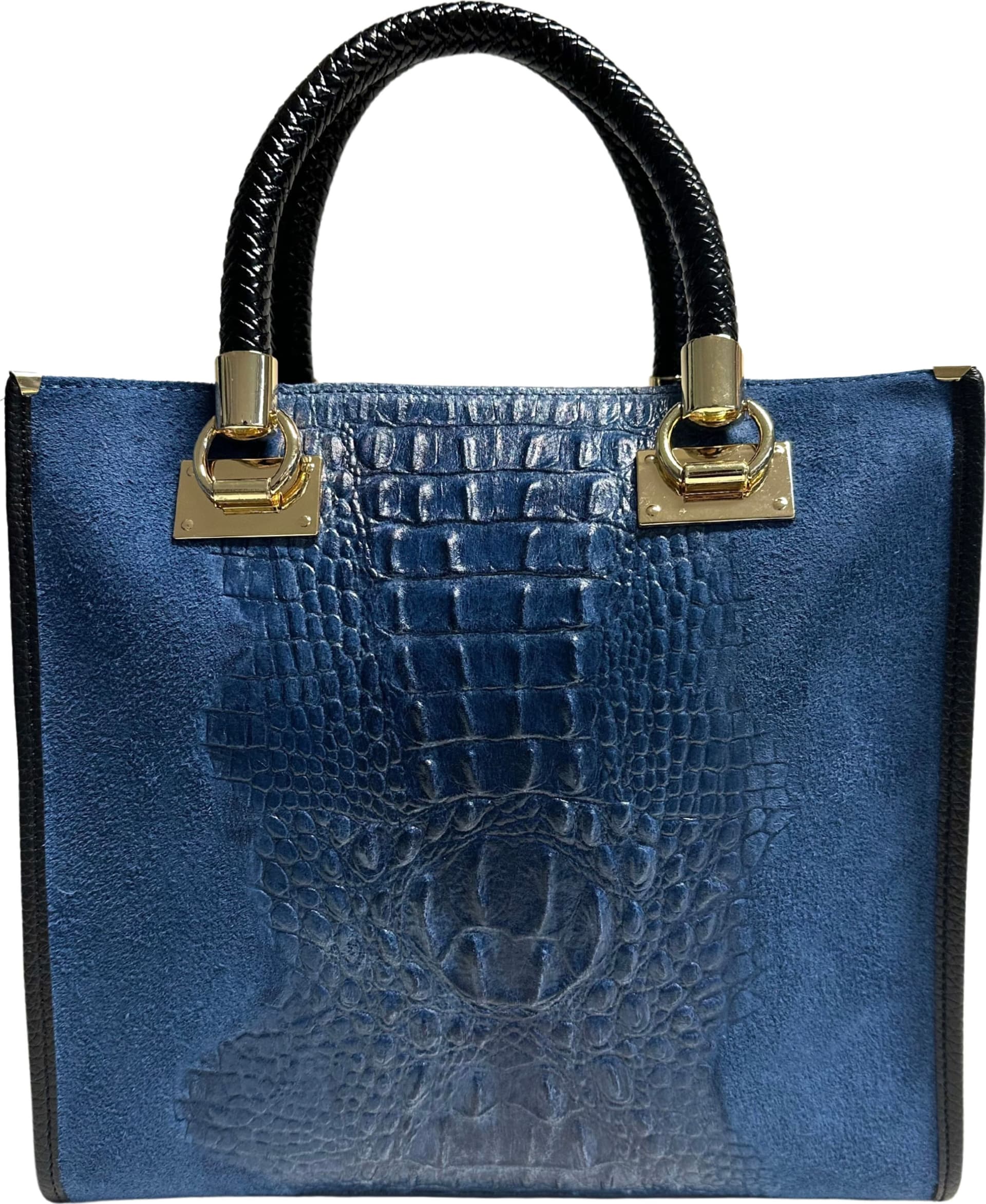 Modarno Borsa donna a tracolla - borsa a mano in pelle camoscio stampa cocco in Organizer borsa Modarno - Sesto Fiorentino, commercioVirtuoso.it