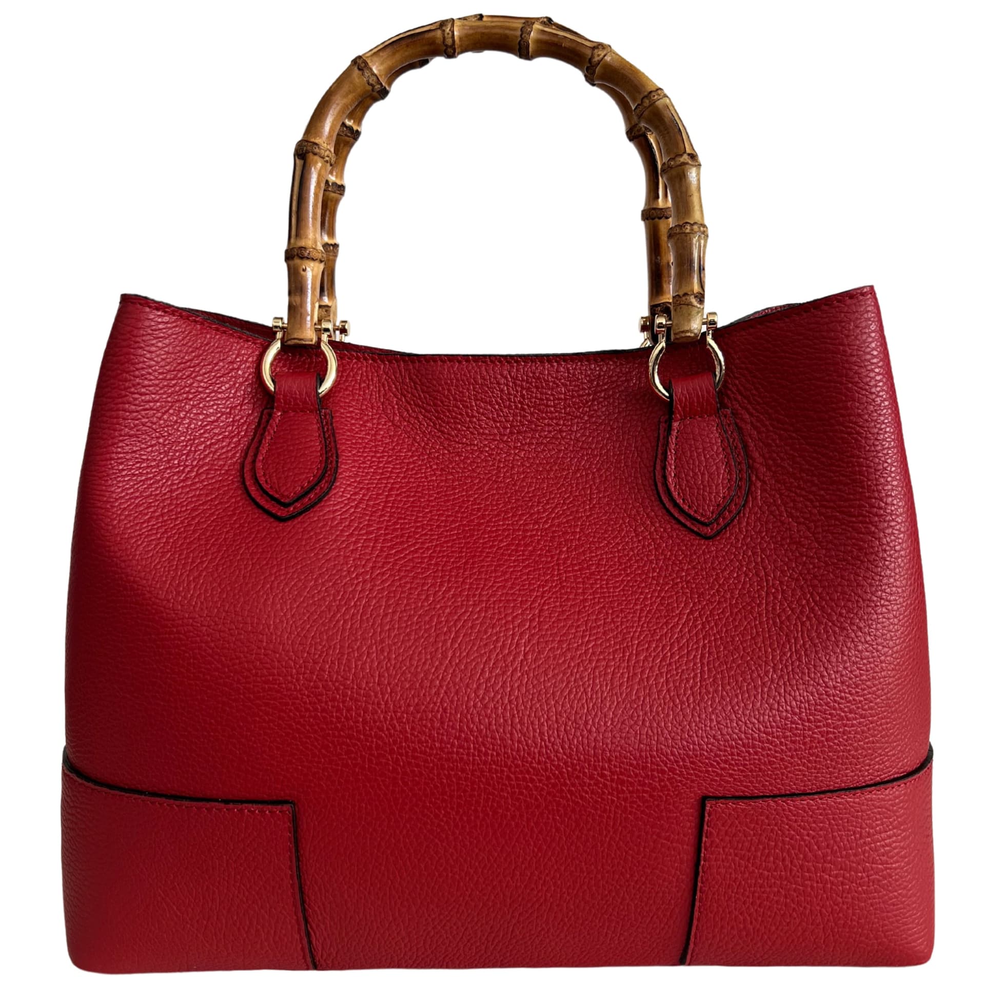 Modarno Borsa Donna in Vera Pelle con manico in vero bambù / Elegante e Minimal / Borsa di lusso Made in Italy in Organizer borsa Modarno - Sesto Fiorentino, commercioVirtuoso.it