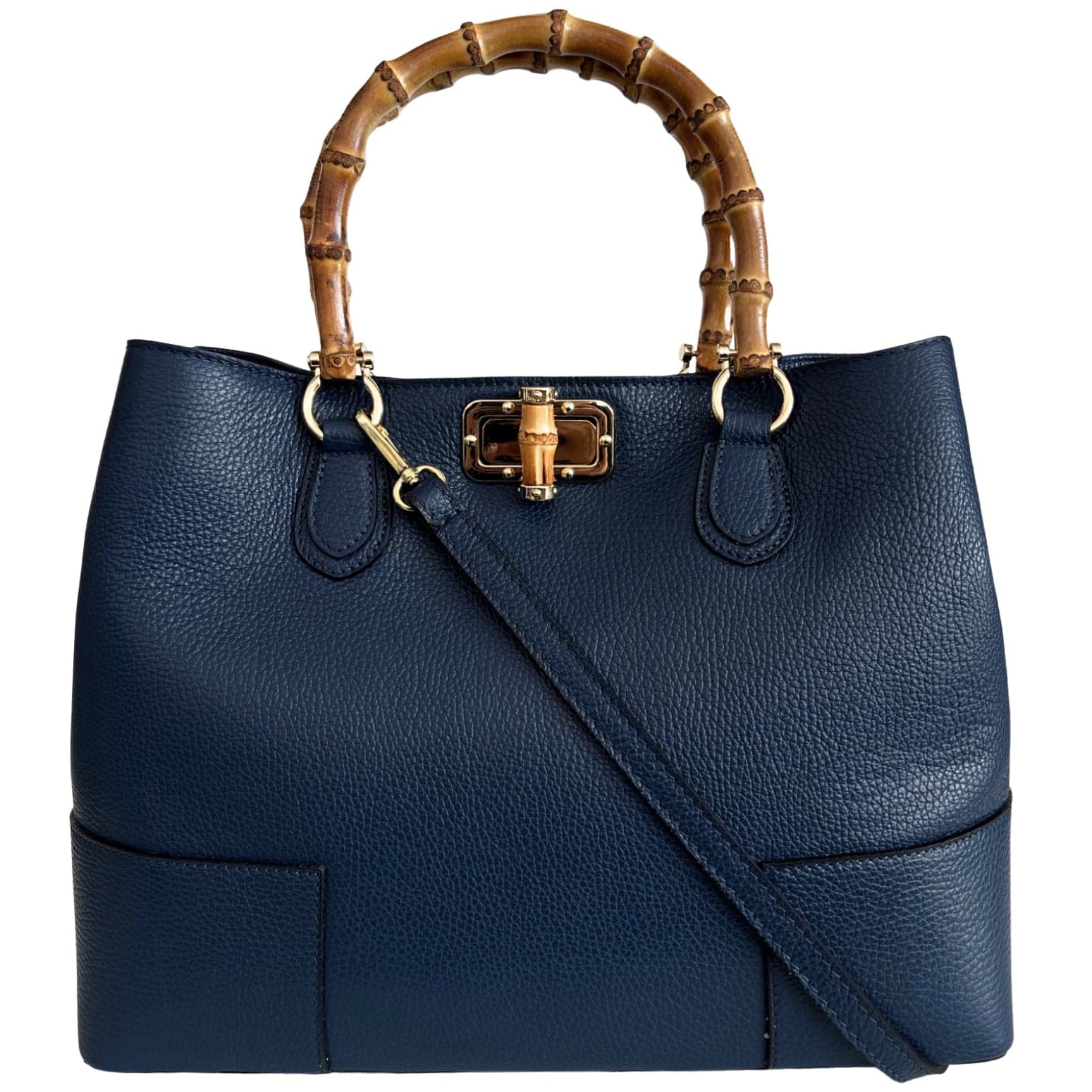 Modarno Borsa Donna in Vera Pelle con manico in vero bambù / Elegante e Minimal / Borsa di lusso Made in Italy in Organizer borsa Modarno - Sesto Fiorentino, commercioVirtuoso.it