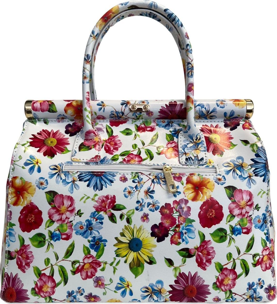 Modarno Handbag Borsa Donna a Mano Pelle con Tracolla Bauletto 35x28x16 cm (Fantasia Fiore) in Organizer borsa Modarno - Sesto Fiorentino, commercioVirtuoso.it