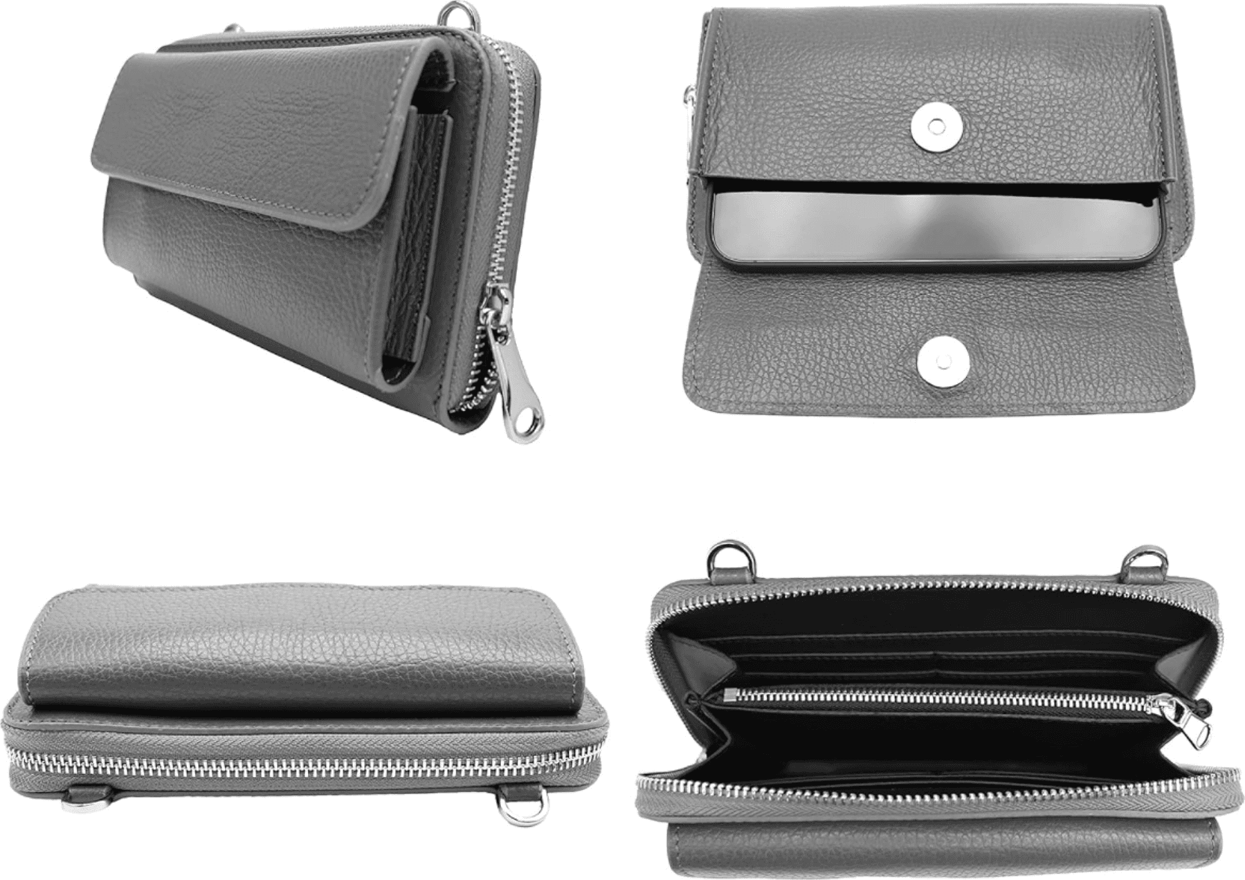 Modarno borsa a tracolla multifunzionale, borsa per cellulare a portafoglio in vera pelle, adatta per telefoni cellulari fino a 6,7 pollici in Organizer borsa Modarno - Sesto Fiorentino, commercioVirtuoso.it