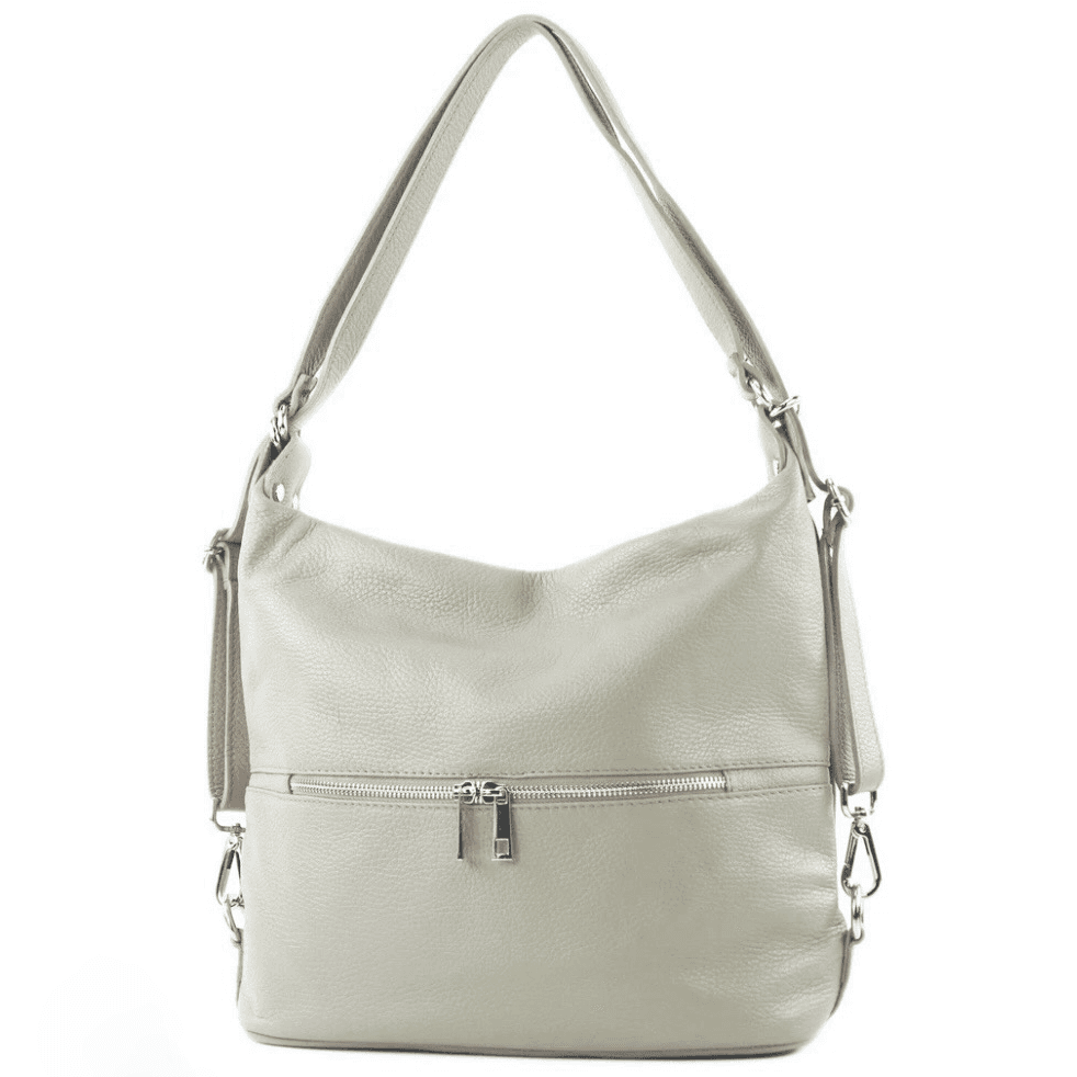 Modarno Borsa spalla da donna e borsa zaino 2 in 1 realizzato a mano, in vera pelle in Organizer borsa Modarno - Sesto Fiorentino, commercioVirtuoso.it