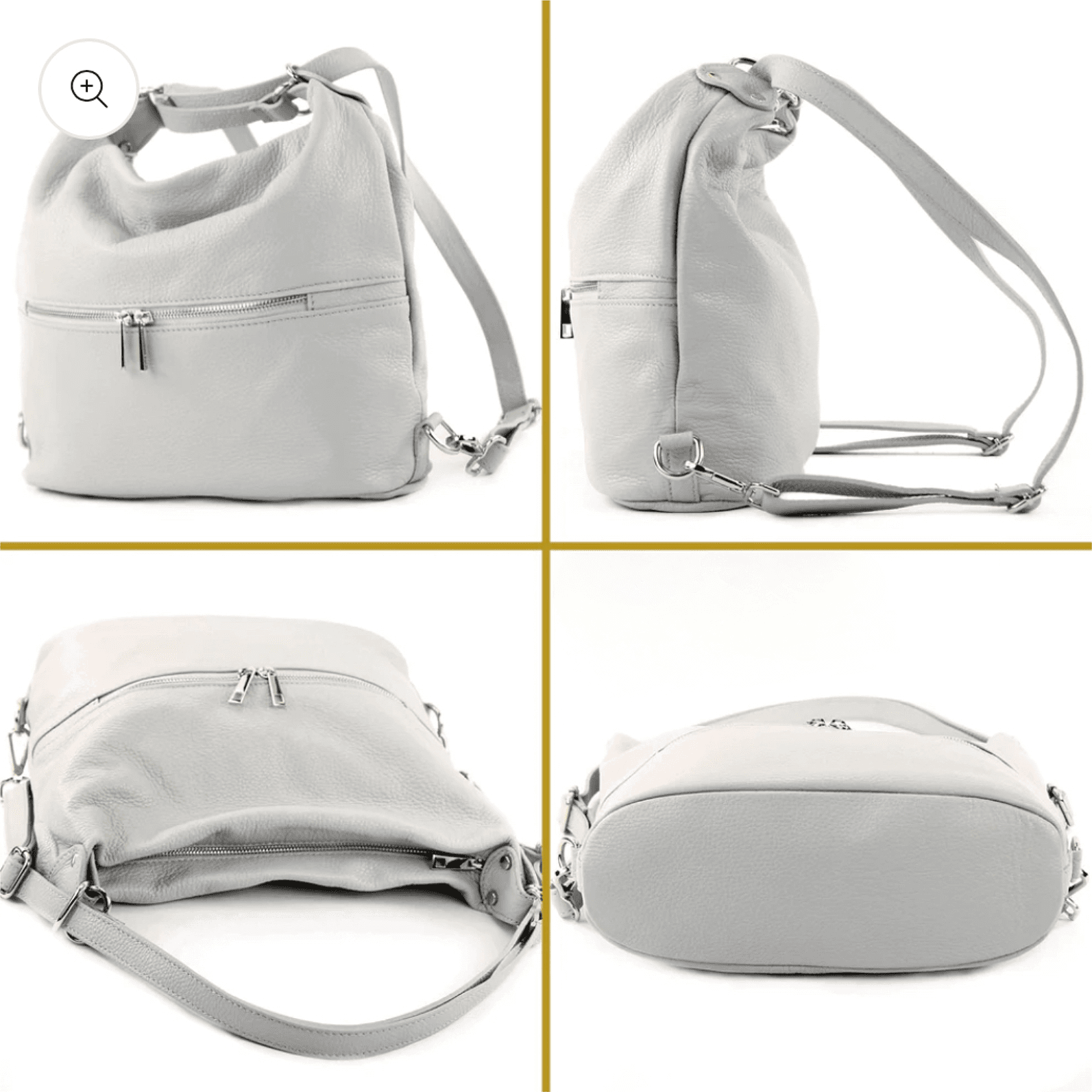 Modarno Borsa spalla da donna e borsa zaino 2 in 1 realizzato a mano, in vera pelle in Organizer borsa Modarno - Sesto Fiorentino, commercioVirtuoso.it
