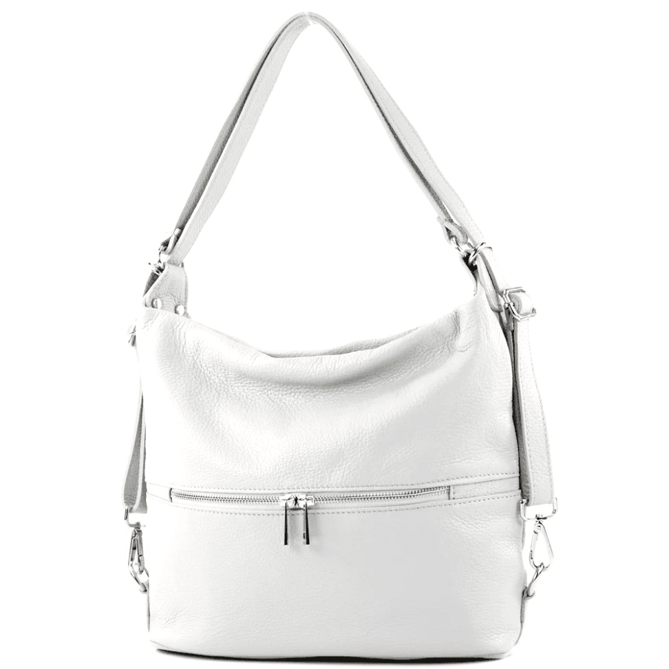 Modarno Borsa spalla da donna e borsa zaino 2 in 1 realizzato a mano, in vera pelle in Organizer borsa Modarno - Sesto Fiorentino, commercioVirtuoso.it