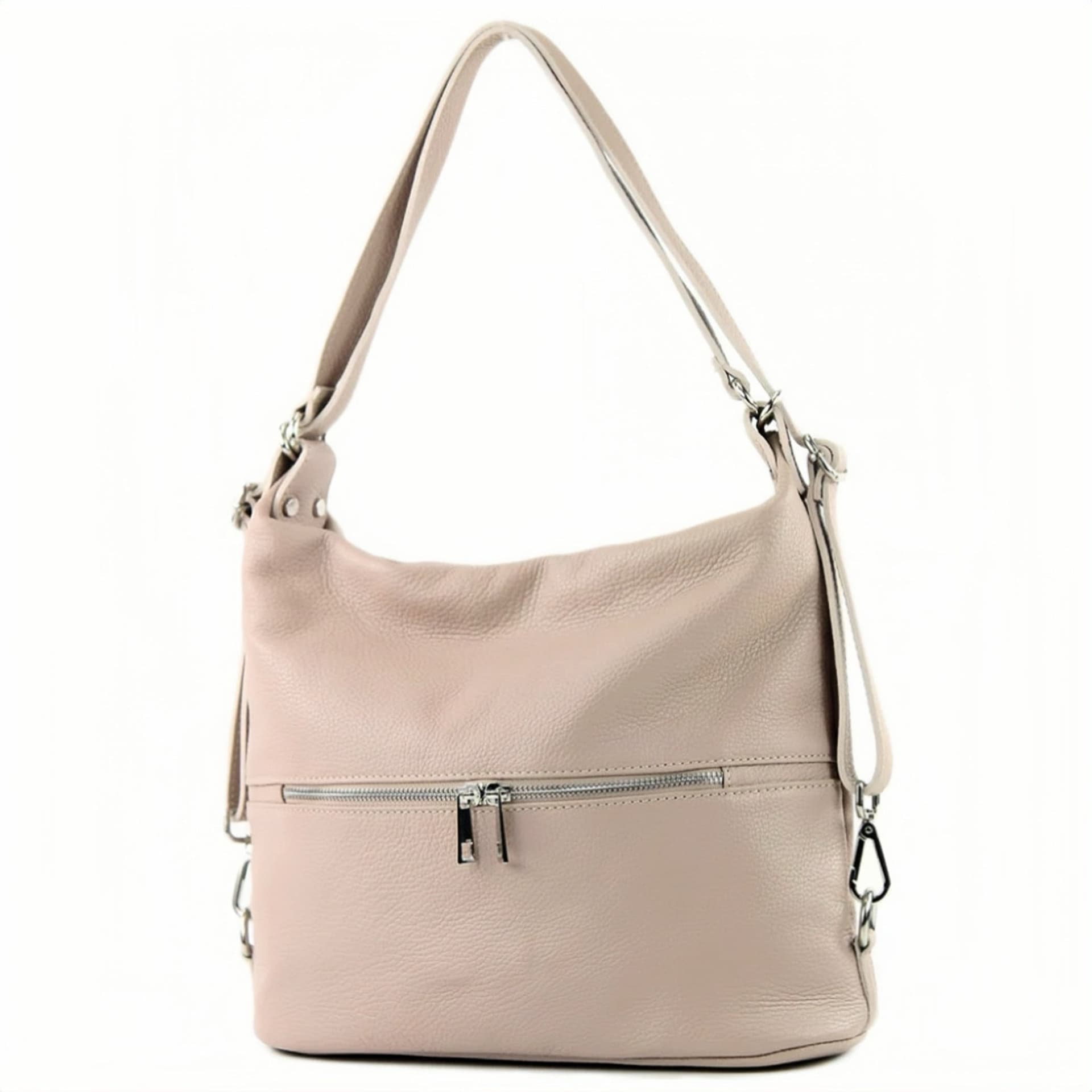 Modarno Borsa spalla da donna e borsa zaino 2 in 1 realizzato a mano, in vera pelle in Organizer borsa Modarno - Sesto Fiorentino, commercioVirtuoso.it