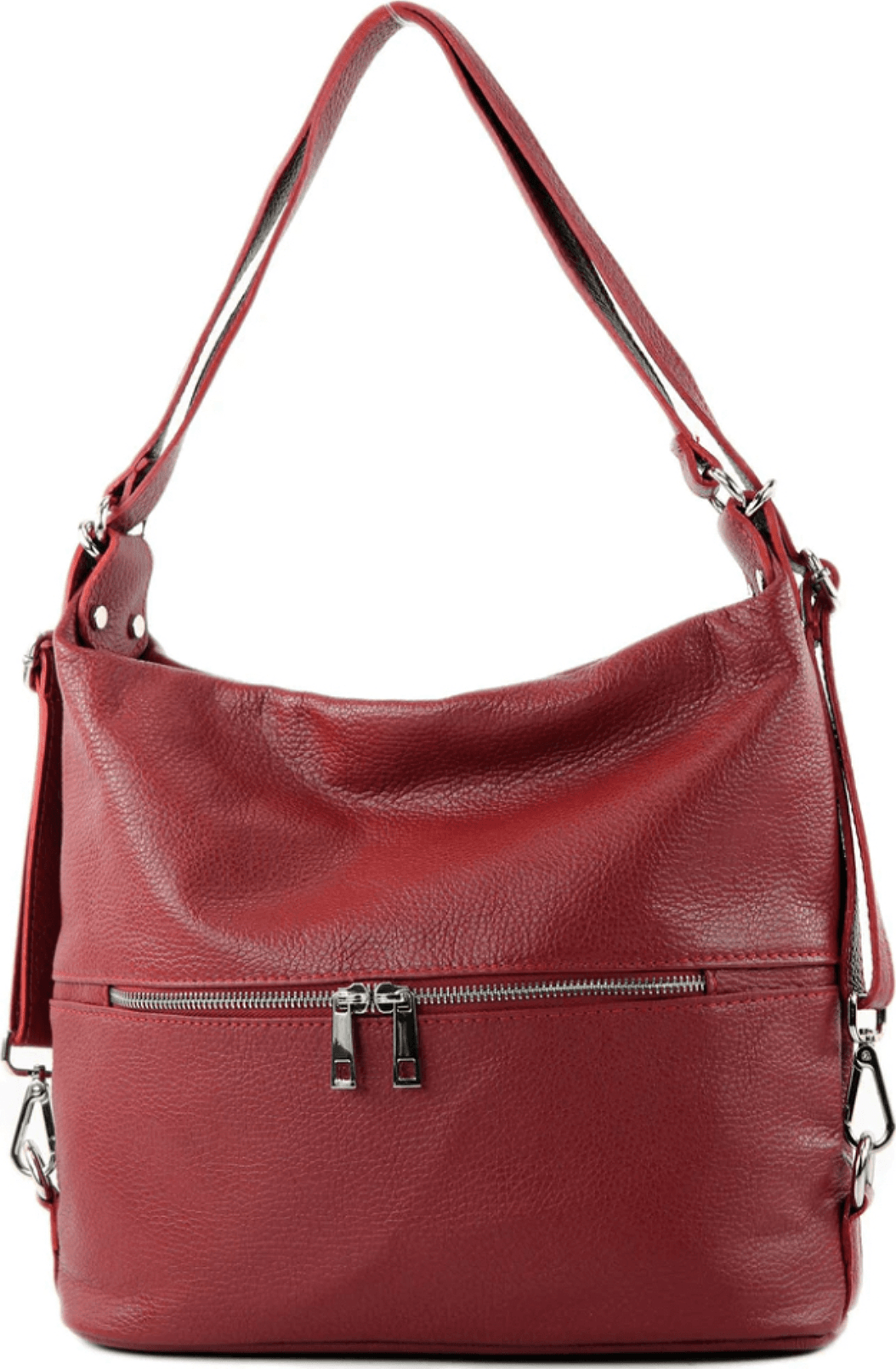 Modarno Borsa spalla da donna e borsa zaino 2 in 1 realizzato a mano, in vera pelle in Organizer borsa Modarno - Sesto Fiorentino, commercioVirtuoso.it