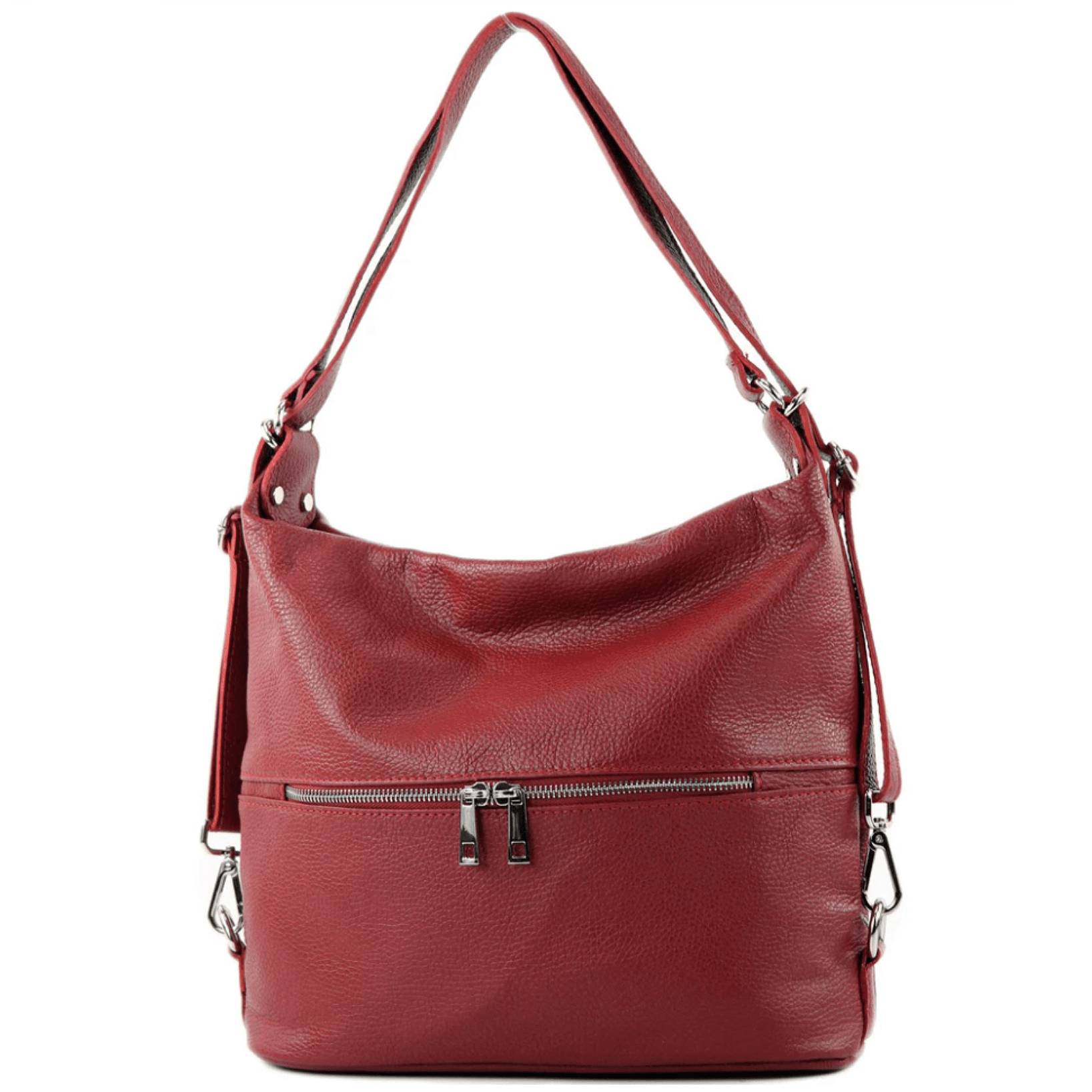 Modarno Borsa spalla da donna e borsa zaino 2 in 1 realizzato a mano, in vera pelle in Organizer borsa Modarno - Sesto Fiorentino, commercioVirtuoso.it
