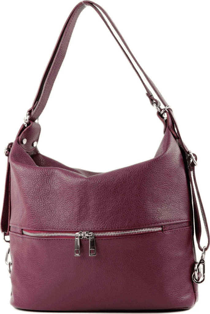 Modarno Borsa spalla da donna e borsa zaino 2 in 1 realizzato a mano, in vera pelle in Organizer borsa Modarno - Sesto Fiorentino, commercioVirtuoso.it