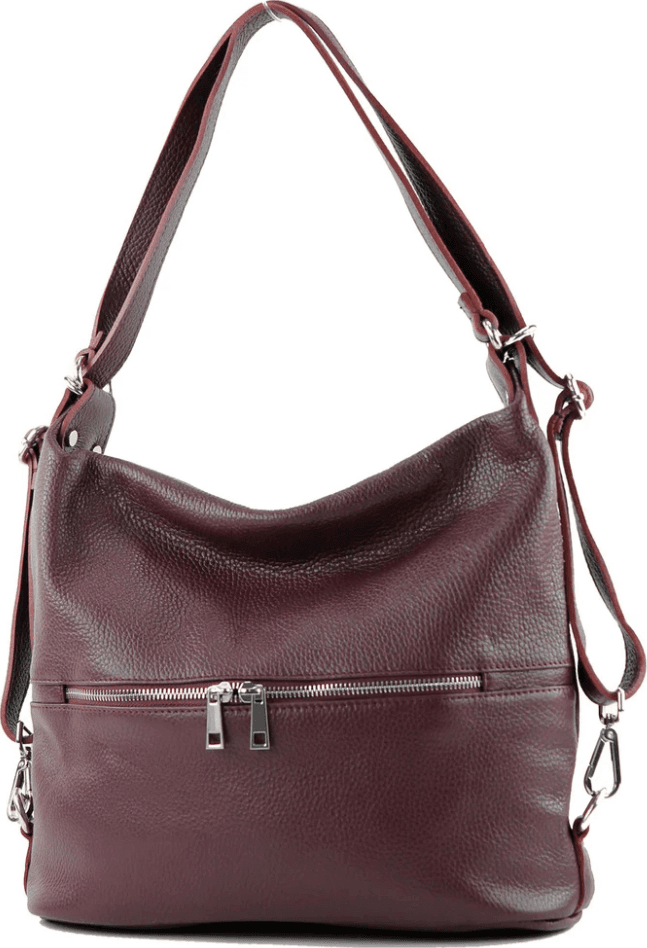 Modarno Borsa spalla da donna e borsa zaino 2 in 1 realizzato a mano, in vera pelle in Organizer borsa Modarno - Sesto Fiorentino, commercioVirtuoso.it