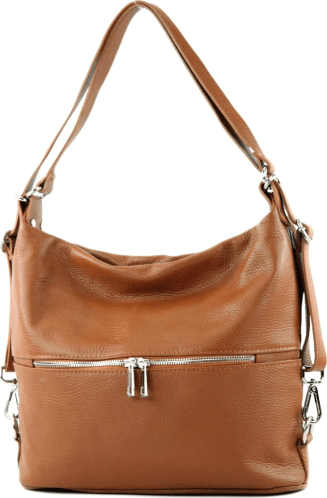 Modarno Borsa spalla da donna e borsa zaino 2 in 1 realizzato a mano, in vera pelle in Organizer borsa Modarno - Sesto Fiorentino, commercioVirtuoso.it