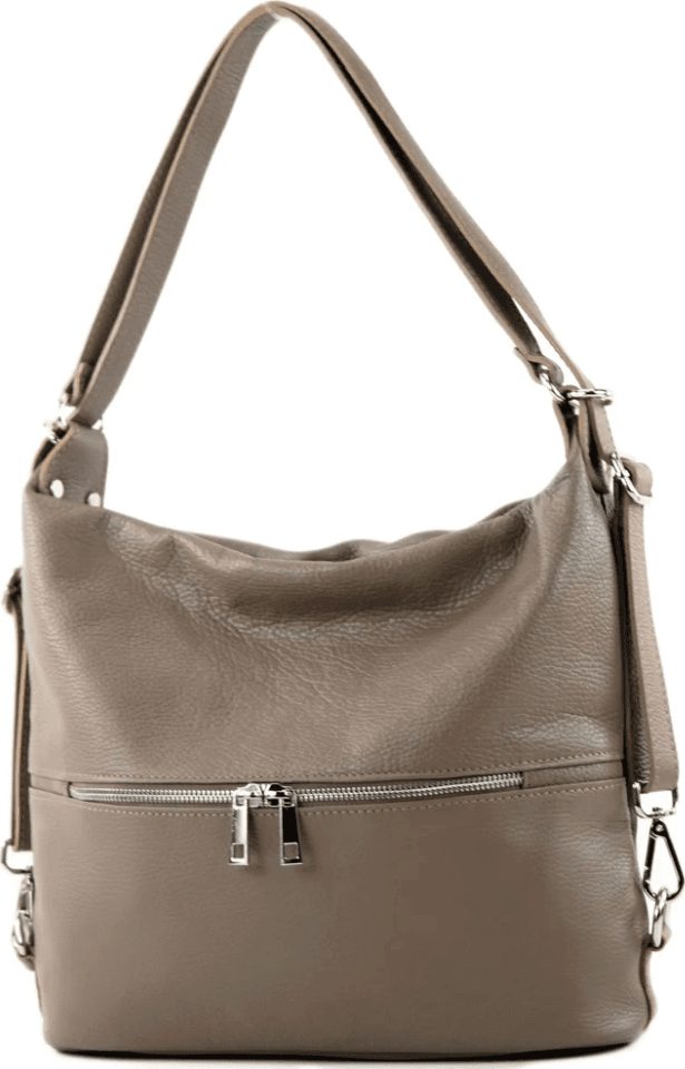 Modarno Borsa spalla da donna e borsa zaino 2 in 1 realizzato a mano, in vera pelle in Organizer borsa Modarno - Sesto Fiorentino, commercioVirtuoso.it