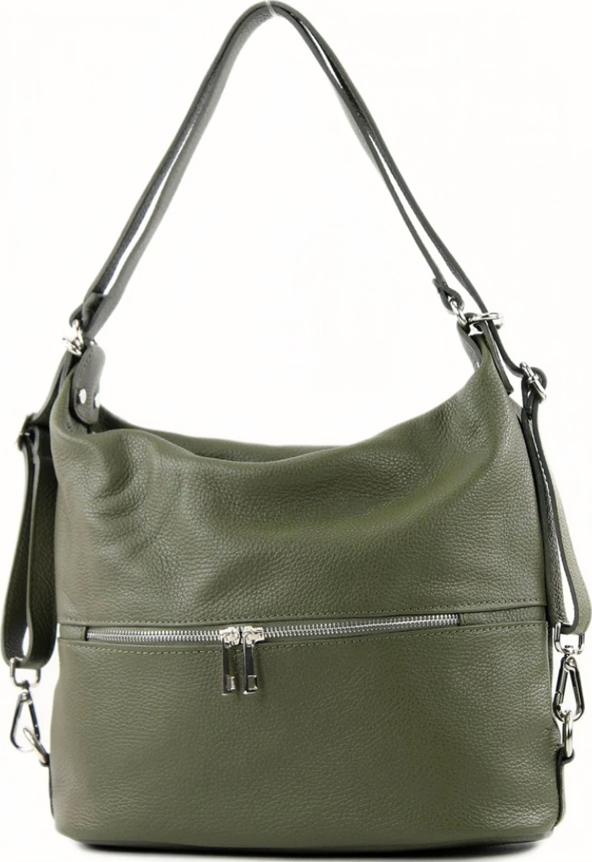 Modarno Borsa spalla da donna e borsa zaino 2 in 1 realizzato a mano, in vera pelle in Organizer borsa Modarno - Sesto Fiorentino, commercioVirtuoso.it